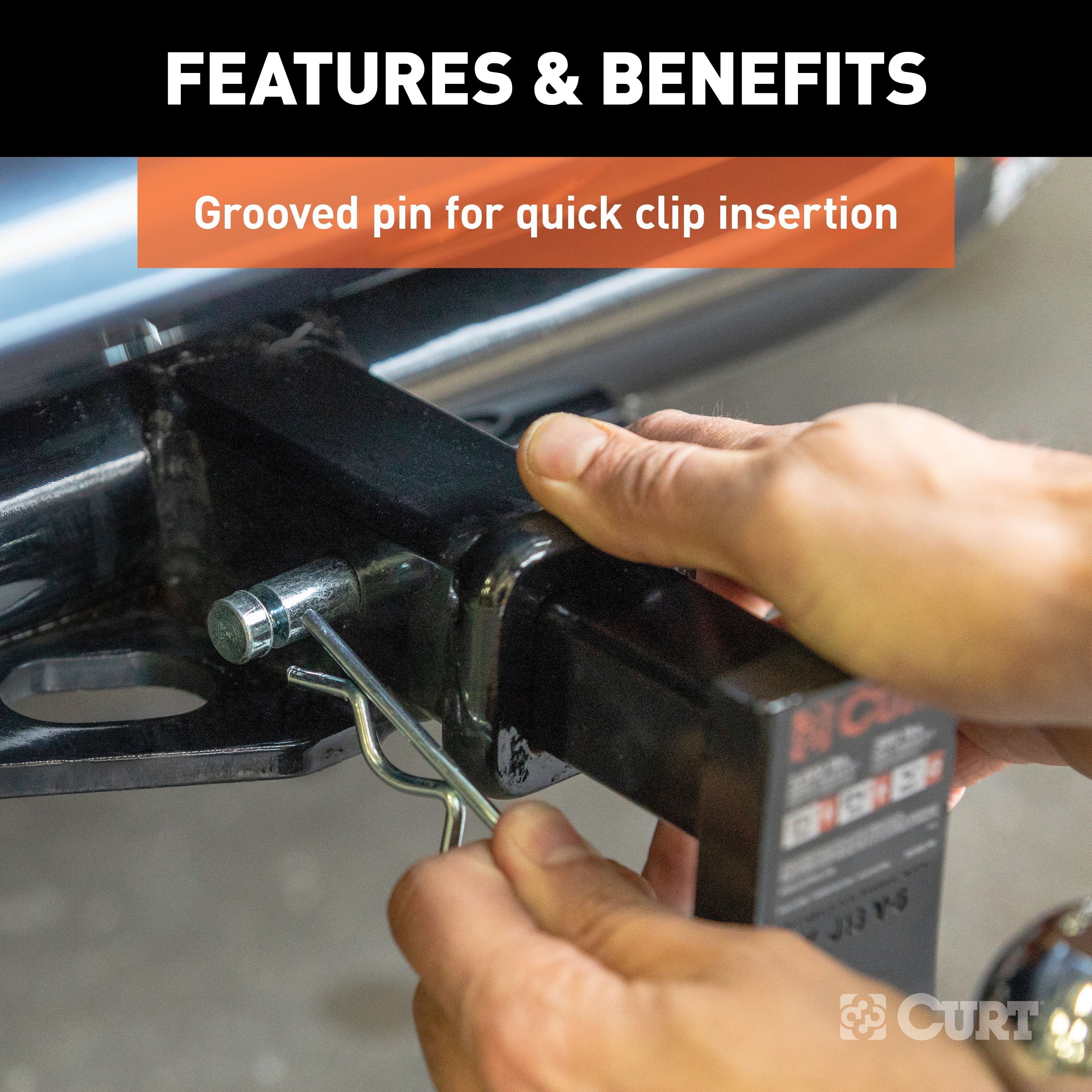 Hitch Pins and Clips,Fits 1-1/4 Inch Hitch