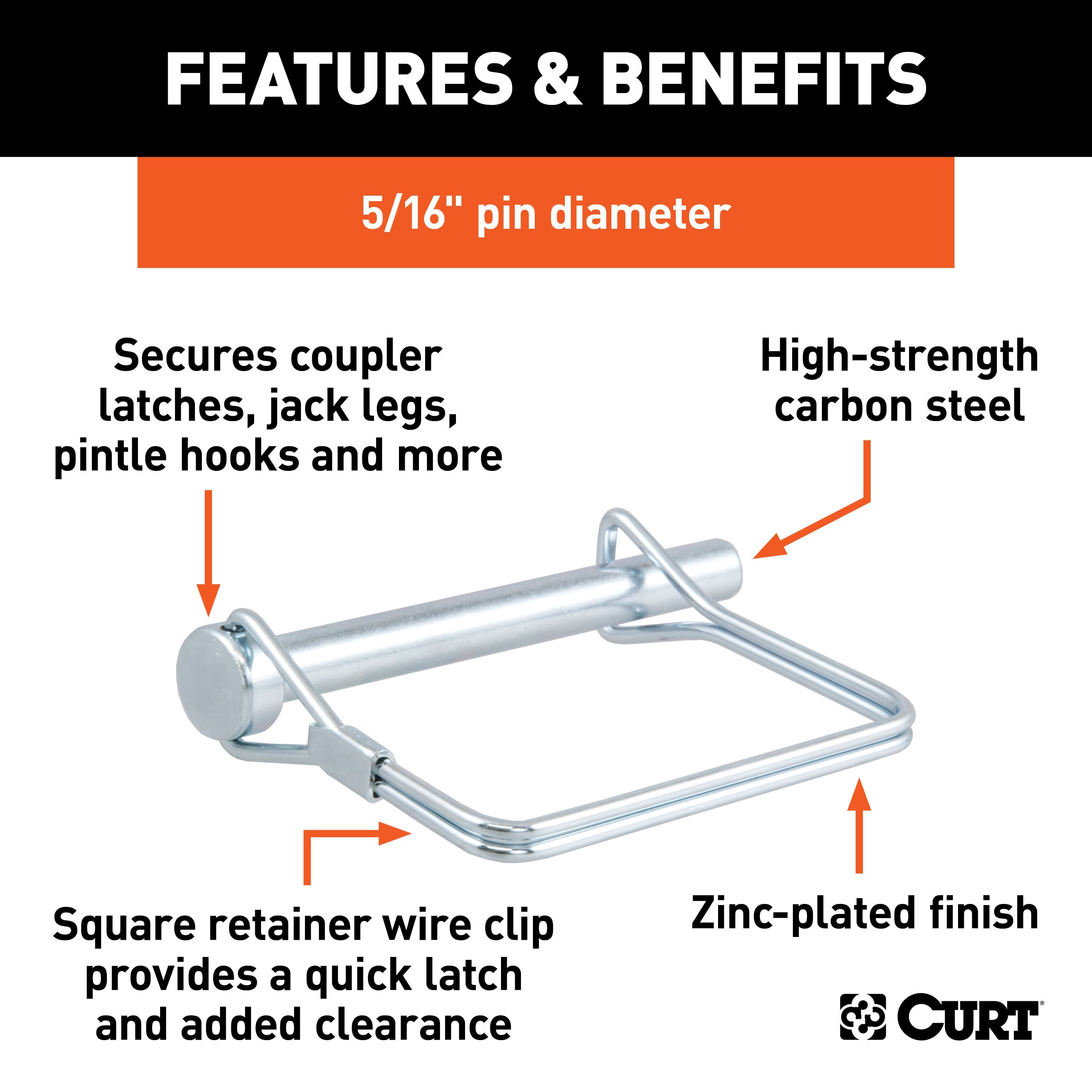 Trailer Tongue Coupler,Snapper Pins