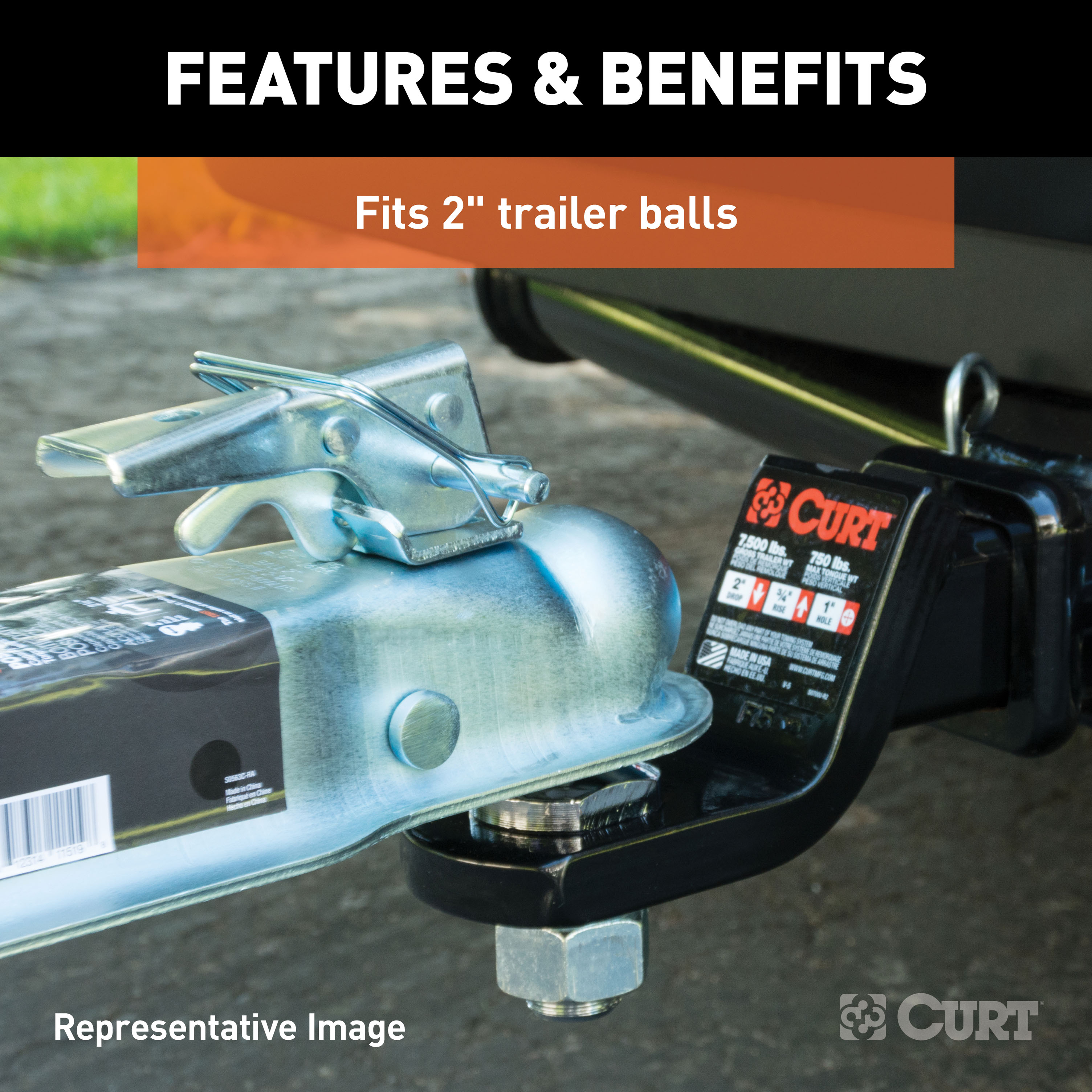 Trailer Tongue Coupler,Straight Tongue Trailer Coupler