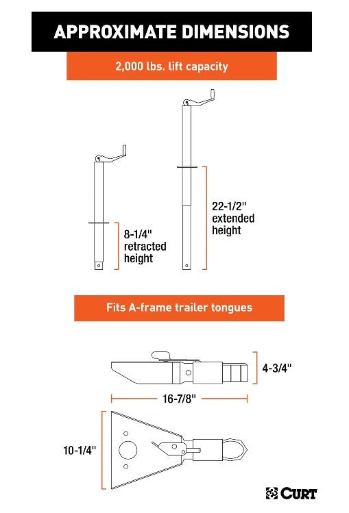 Trailer Jacks,A-Frame Style Trailers
