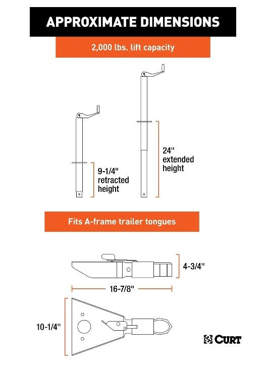 Trailer Jacks,A-Frame Style Trailers