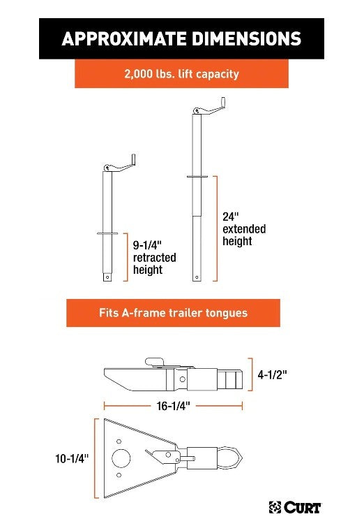 Trailer Jacks,A-Frame Style Trailers