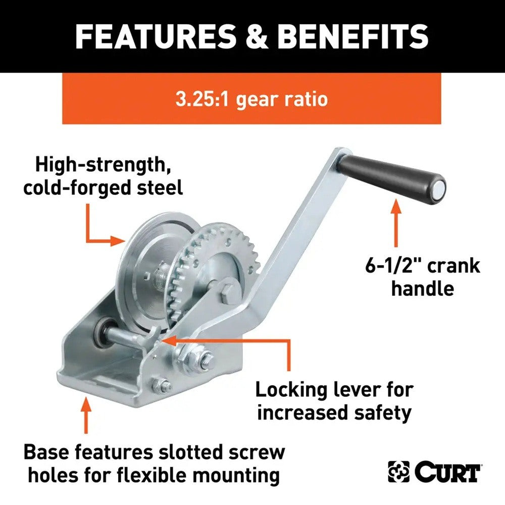 Boat Winch,Single Speed Trailer Winch