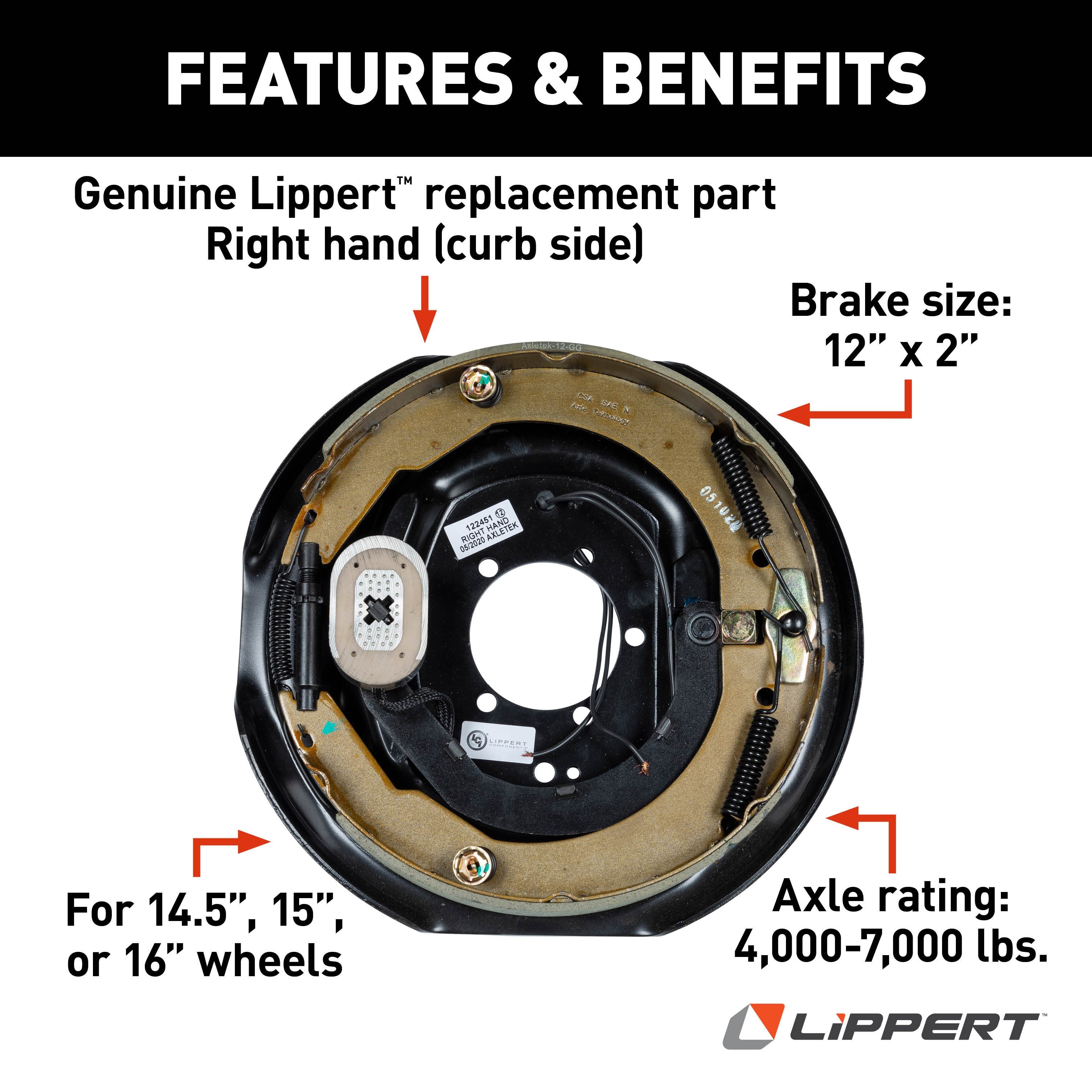 Trailer Brakes,Electric Drum Brake Assemblies