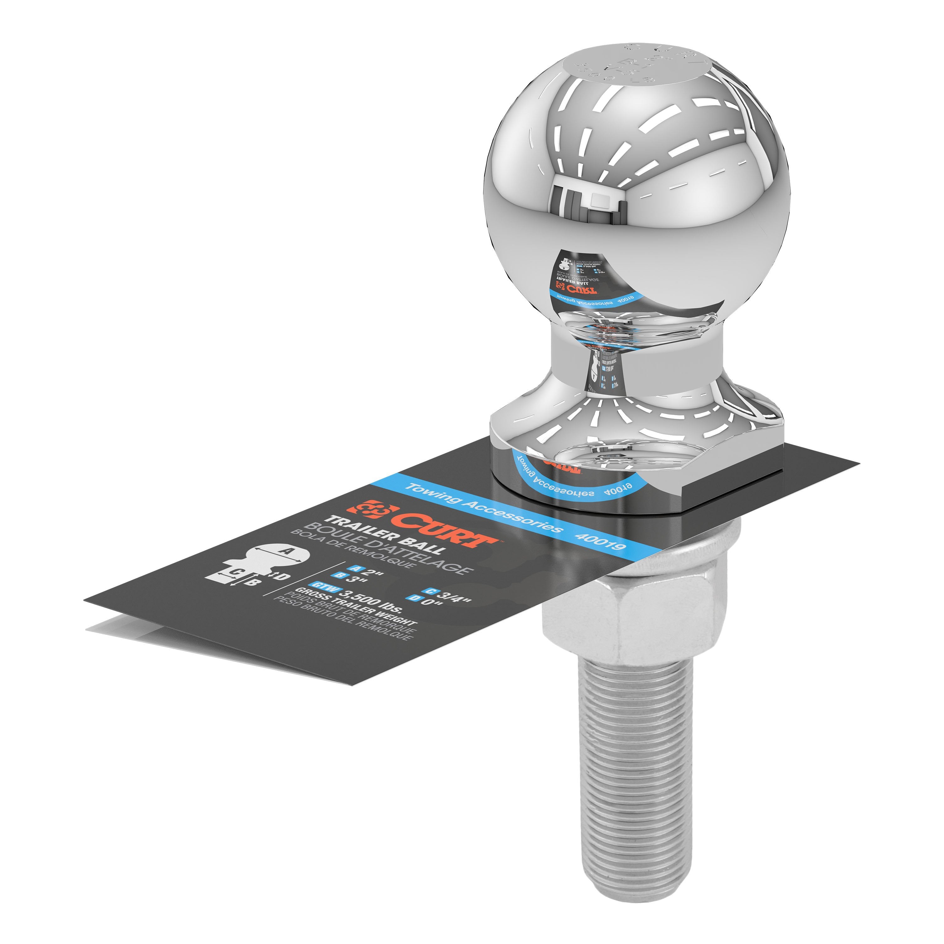 Trailer Hitch Ball,2 Inch Ball