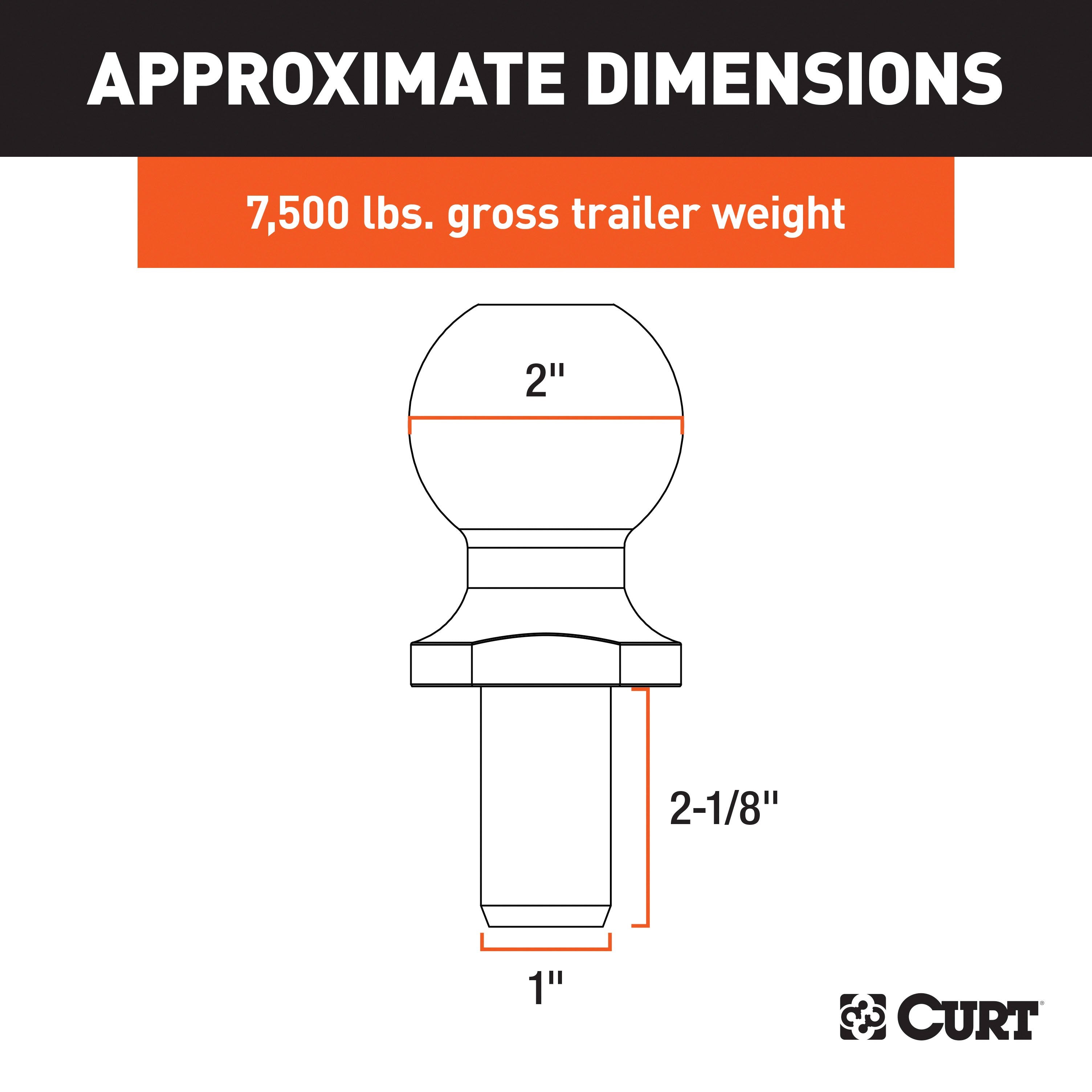 Trailer Hitch Ball,2 Inch Ball