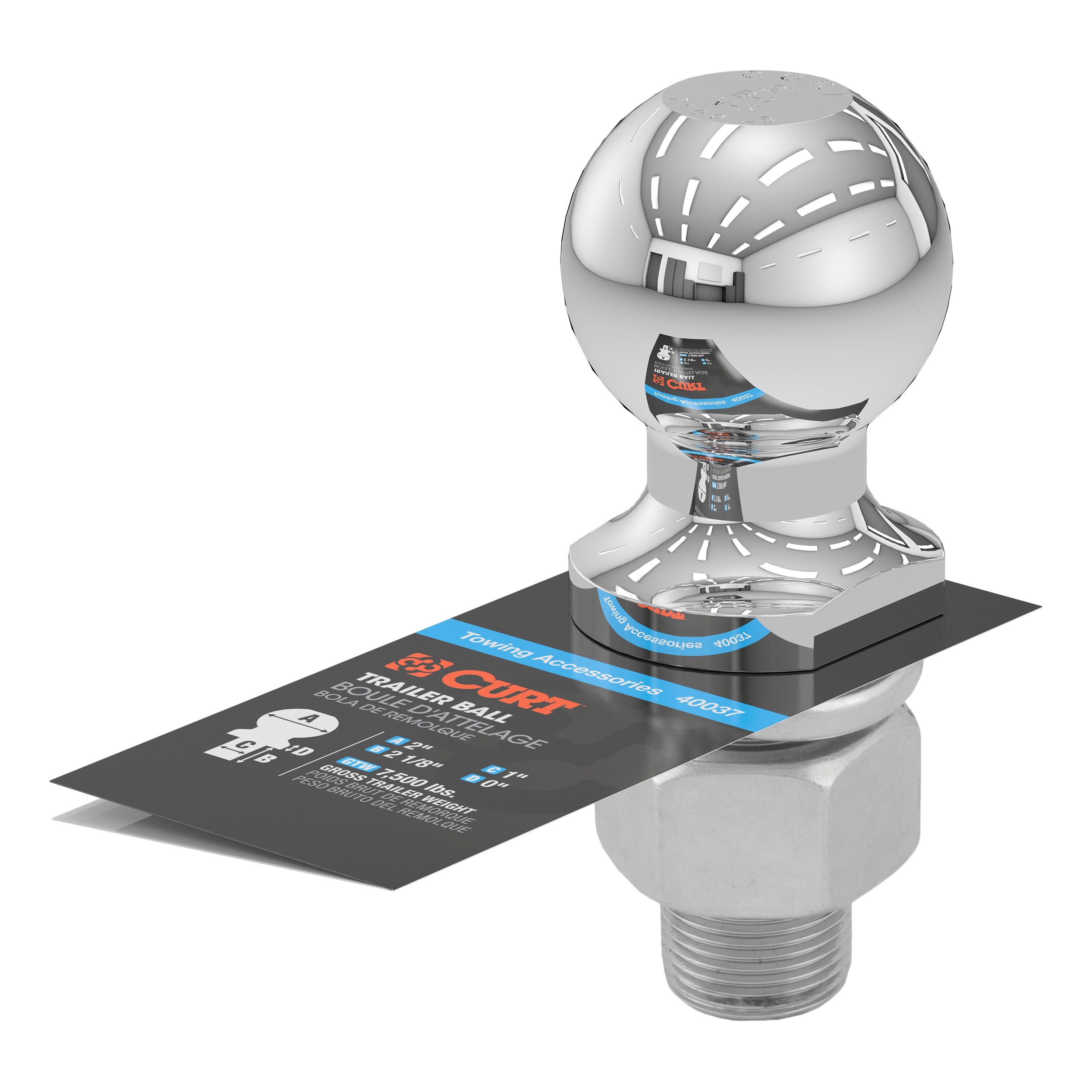 Trailer Hitch Ball,2 Inch Ball