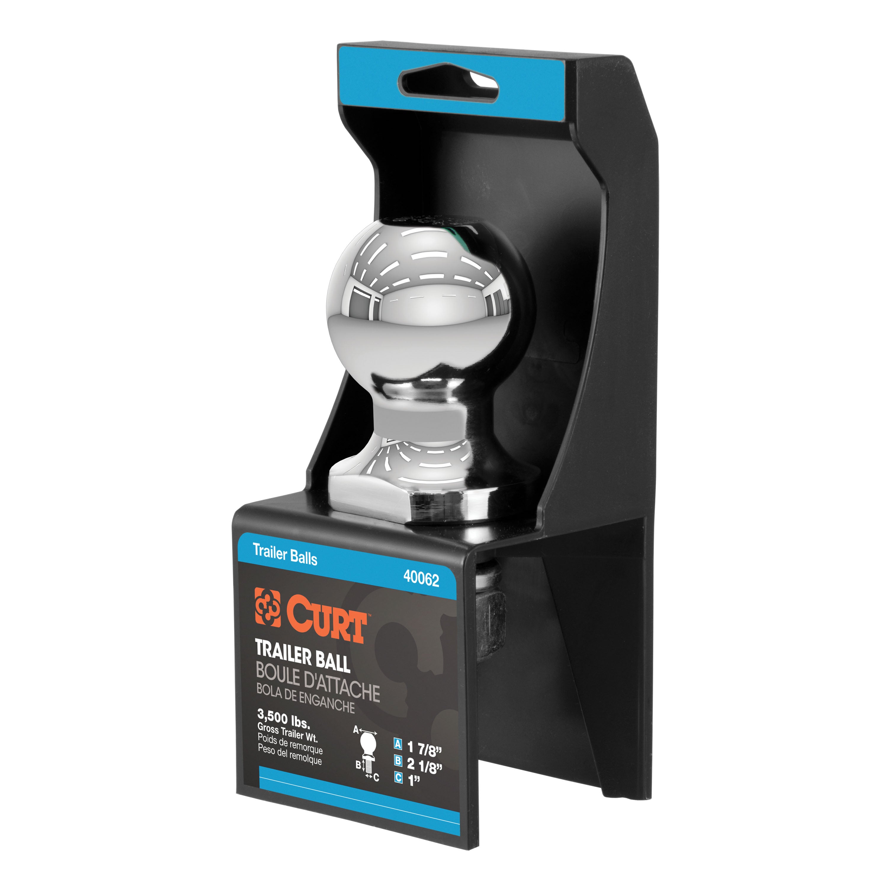 Trailer Hitch Ball,1-7/8 Inch Ball