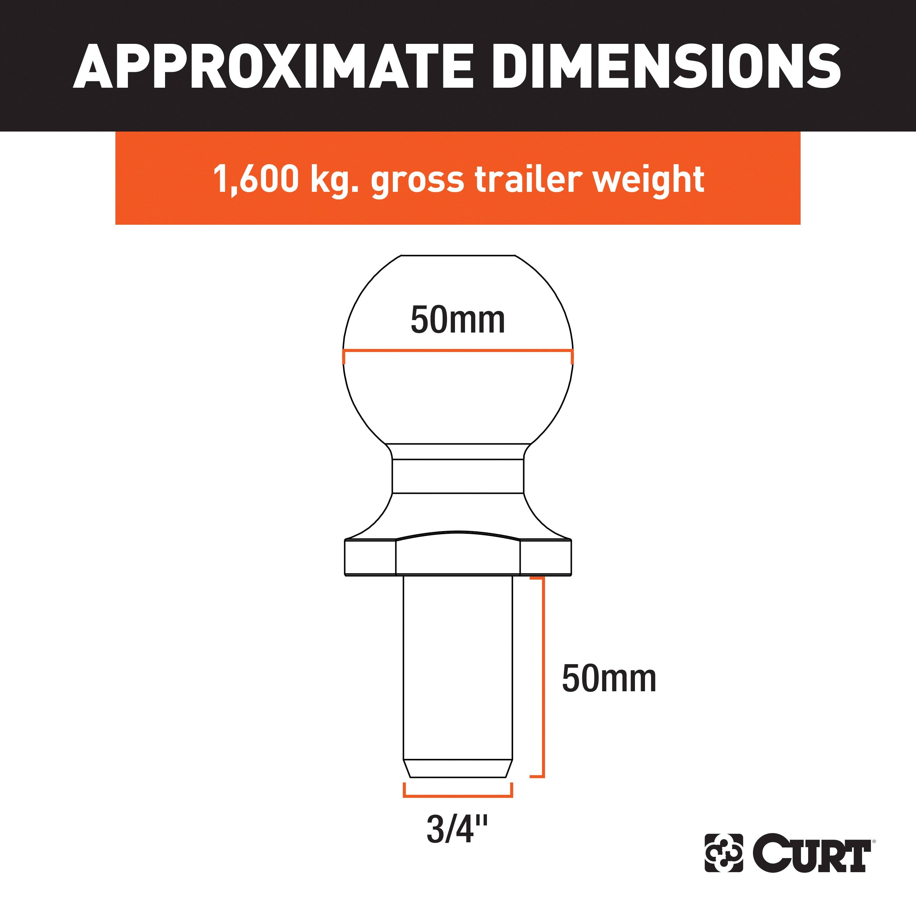 Trailer Hitch Ball,50mm Ball