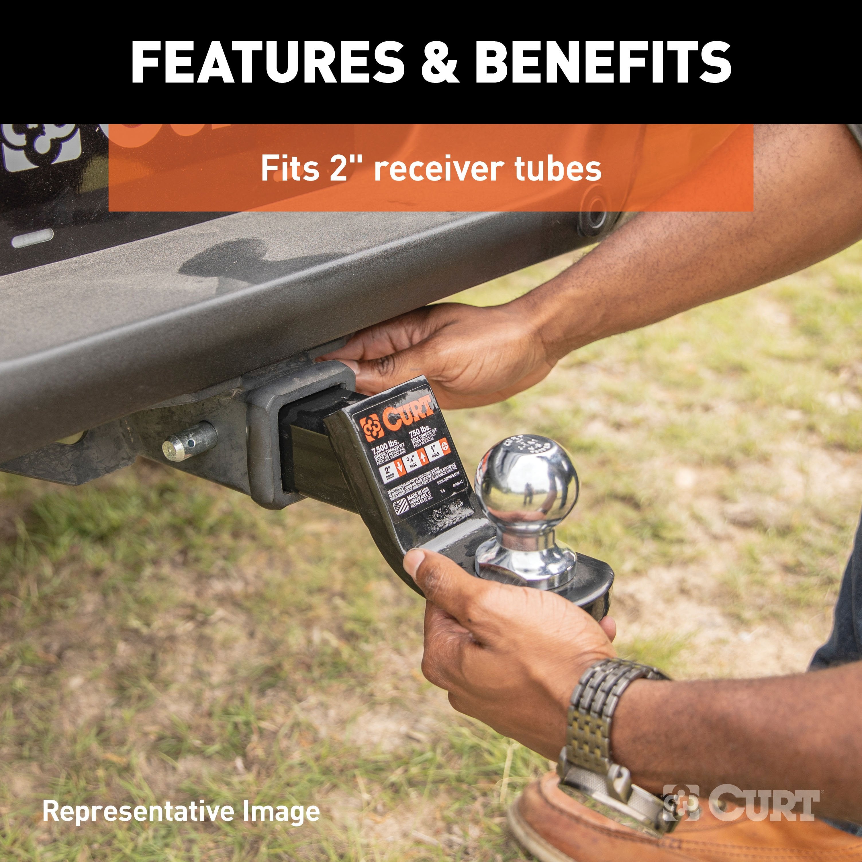 Trailer Hitch Ball Mount,Fixed Ball Mount