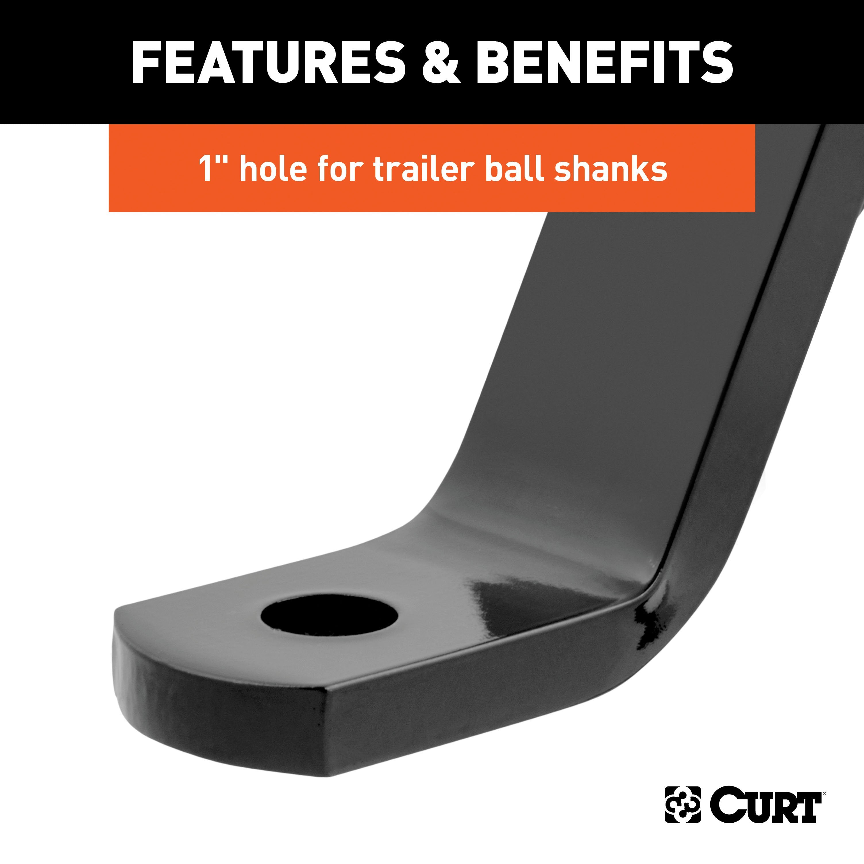 Trailer Hitch Ball Mount,Fixed Ball Mount