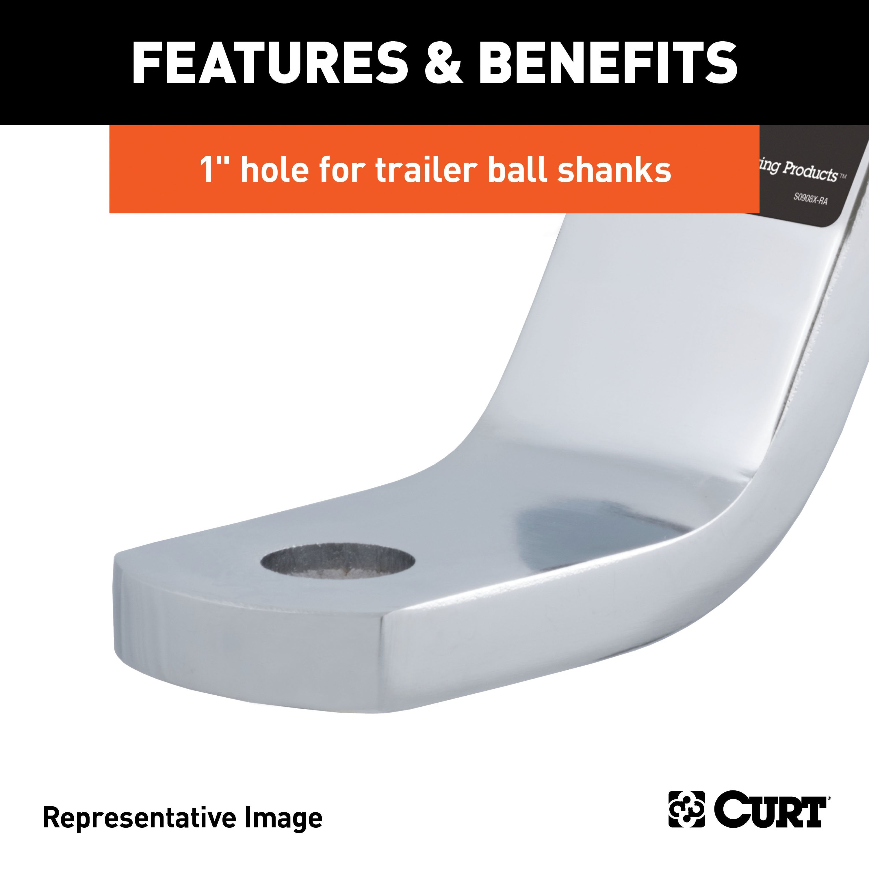 Trailer Hitch Ball Mount,Fixed Ball Mount