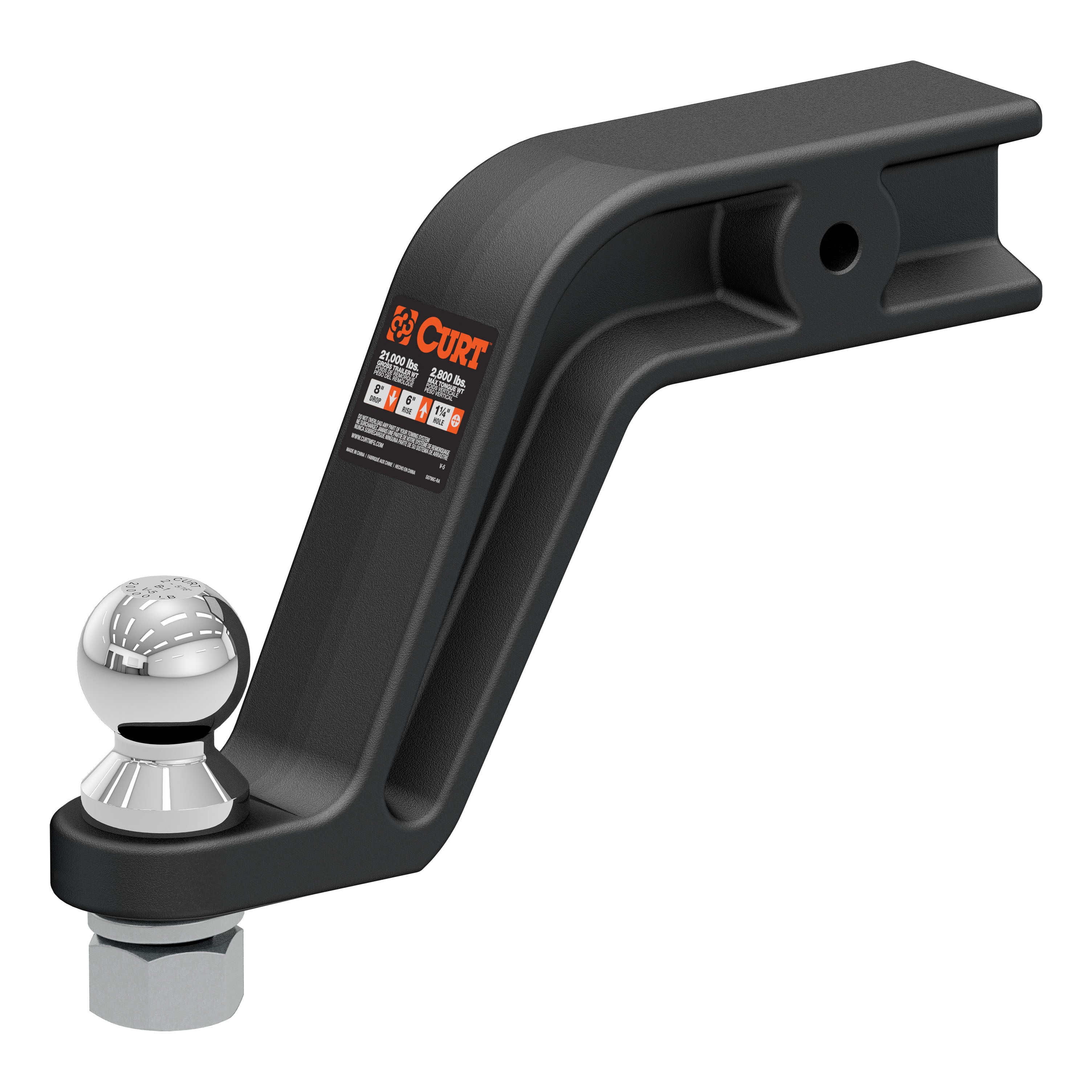 Trailer Hitch Ball Mount,Fixed Ball Mount