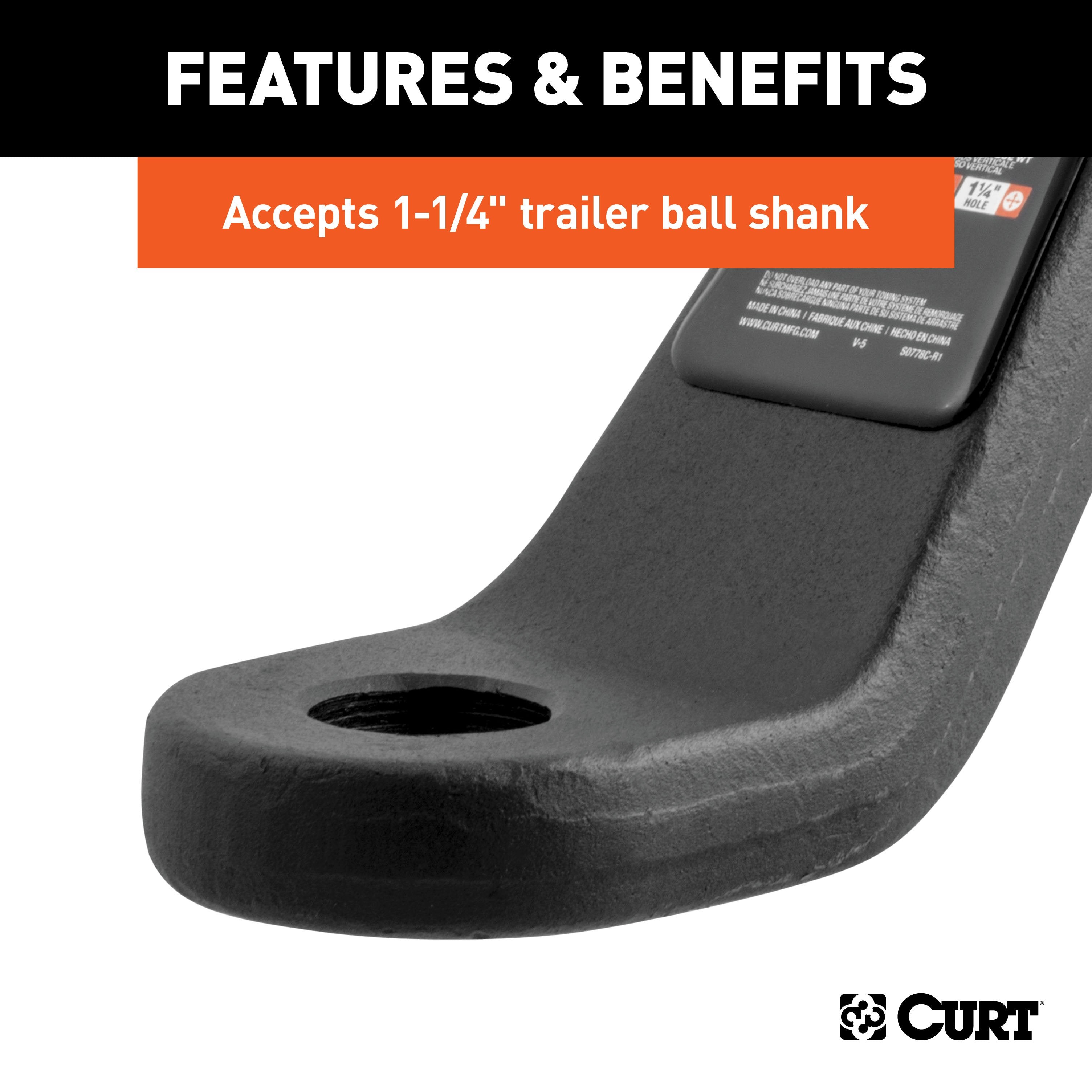 Trailer Hitch Ball Mount,Fixed Ball Mount