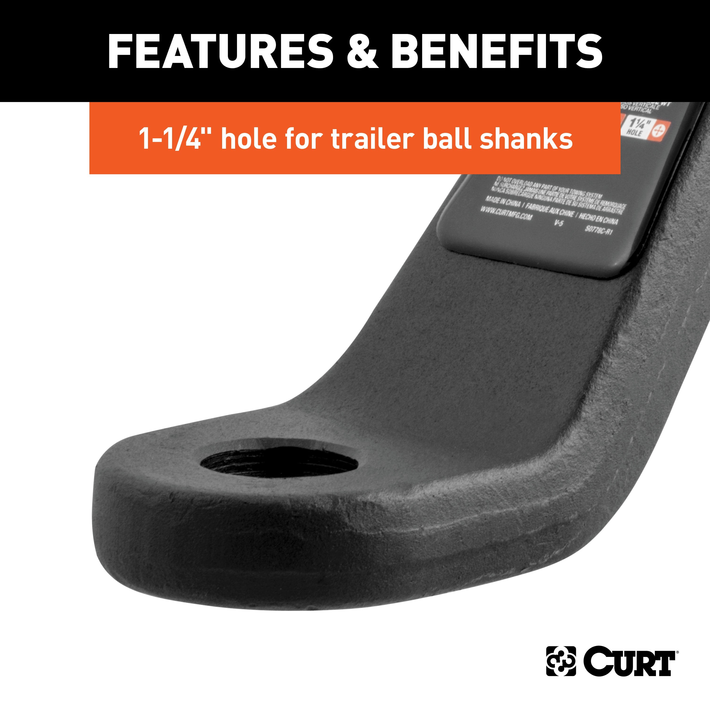 Trailer Hitch Ball Mount,Fixed Ball Mount