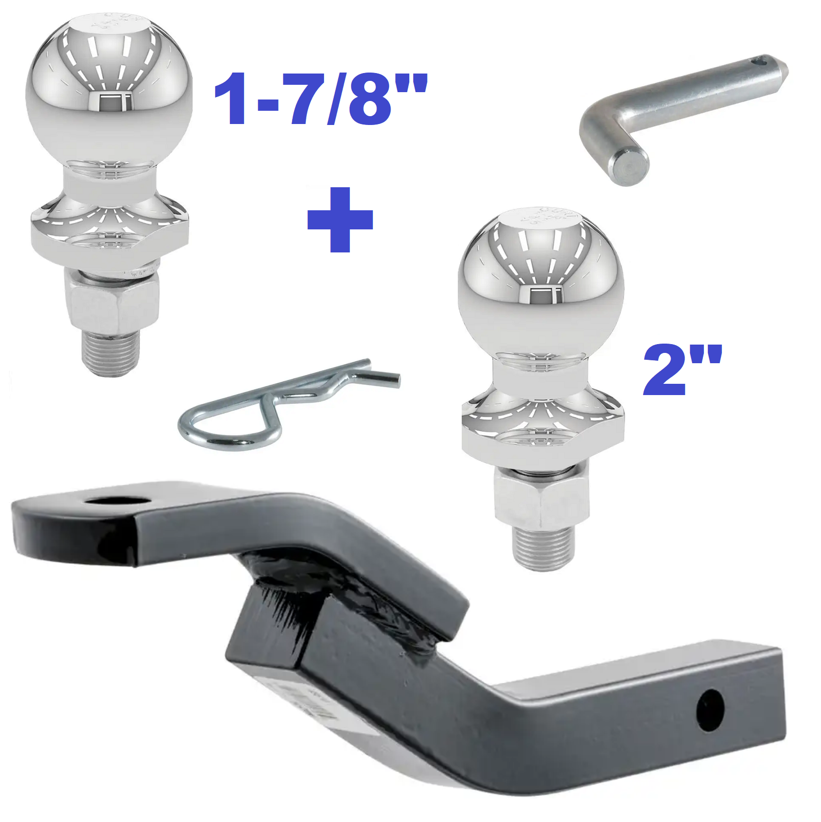 Trailer Hitch Ball Mount,Fixed Ball Mount
