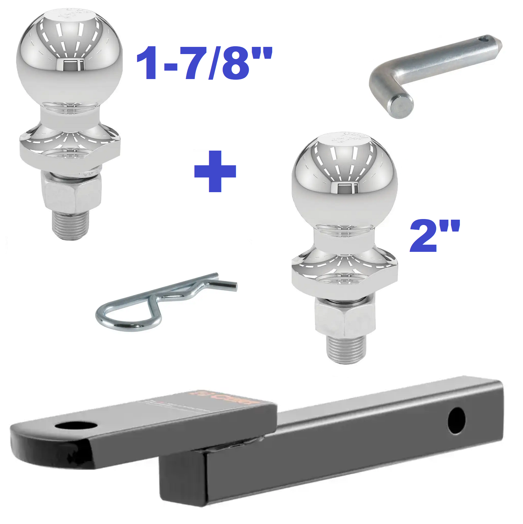 Trailer Hitch Ball Mount,Fixed Ball Mount