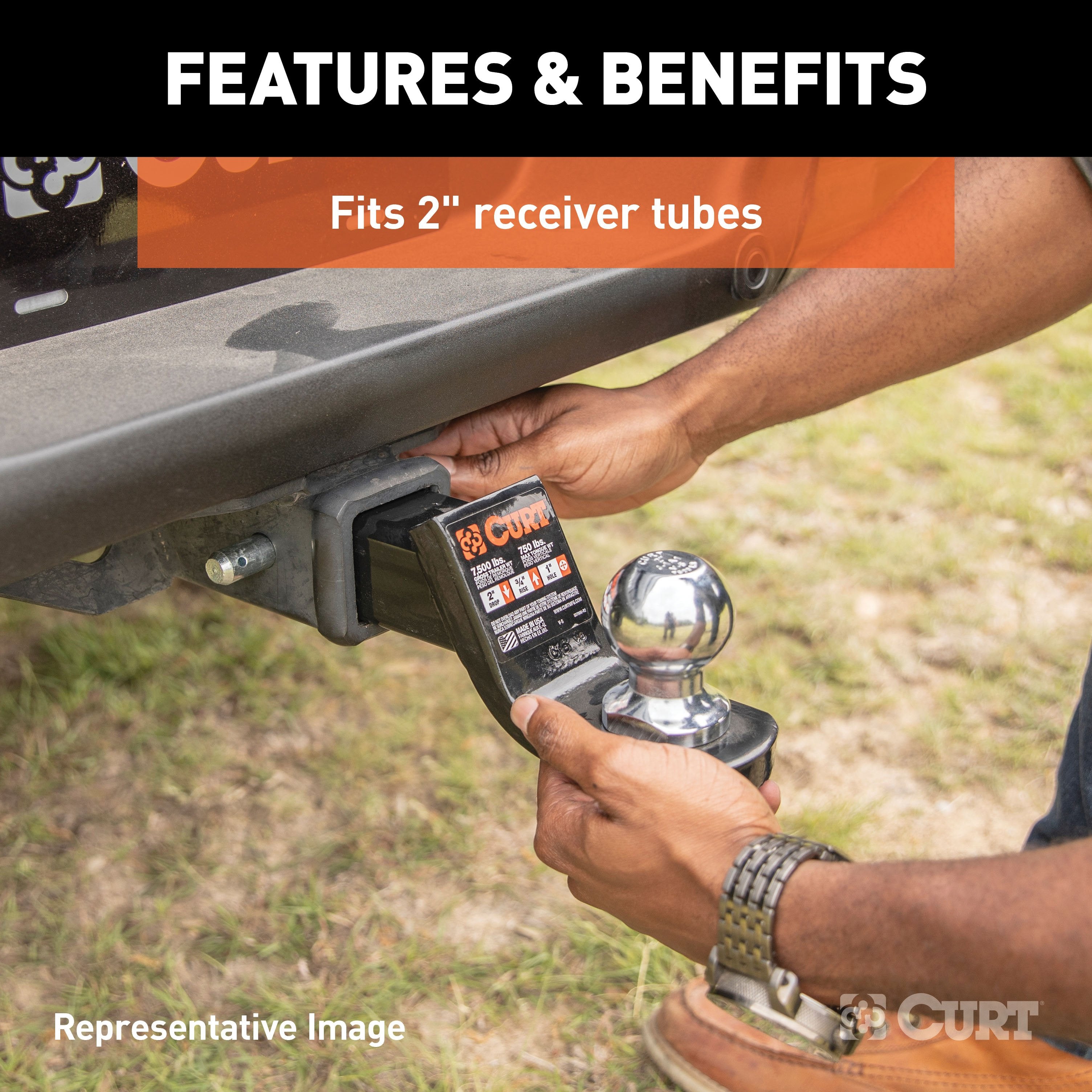 Trailer Hitch Ball Mount,Fixed Ball Mount
