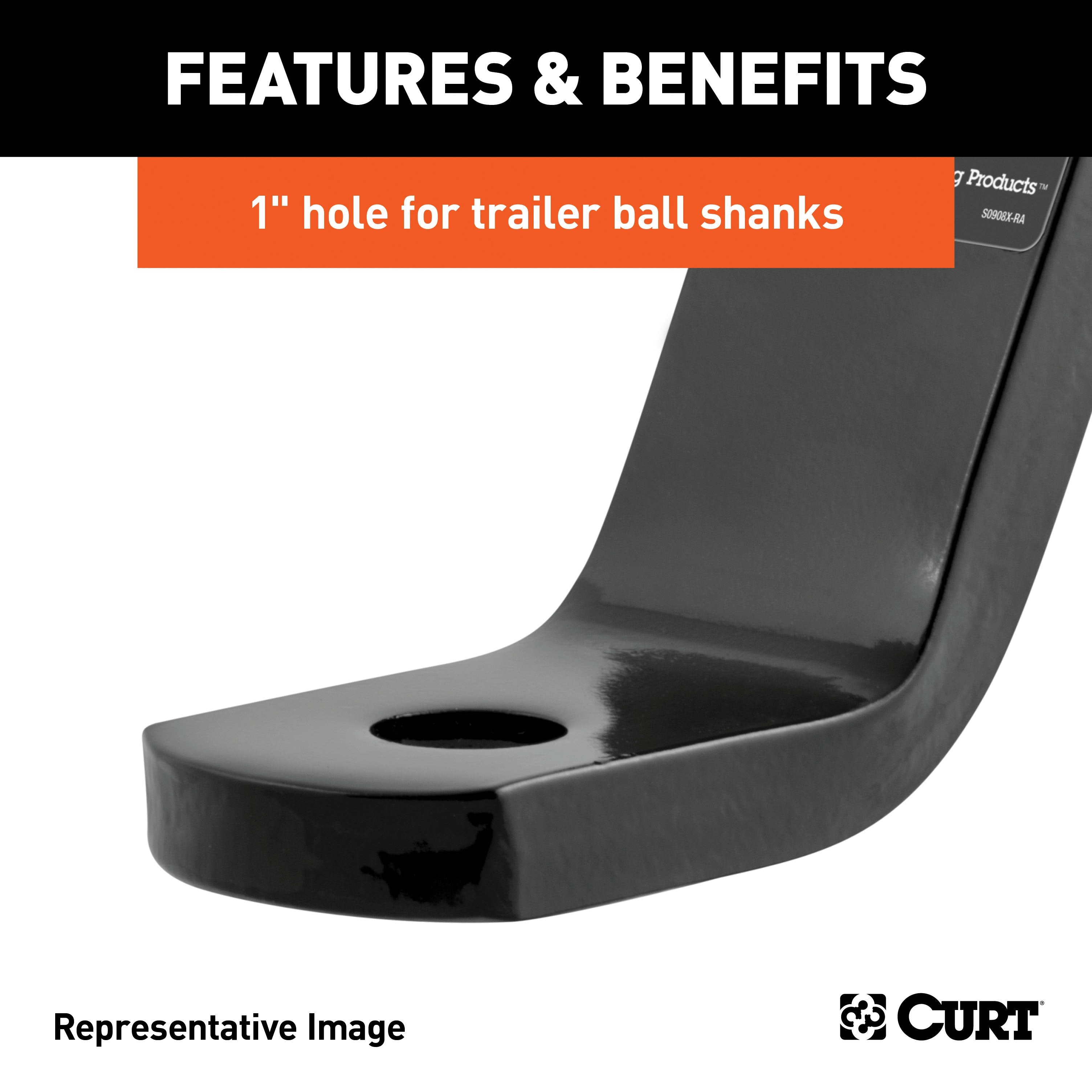 Trailer Hitch Ball Mount,Fixed Ball Mount