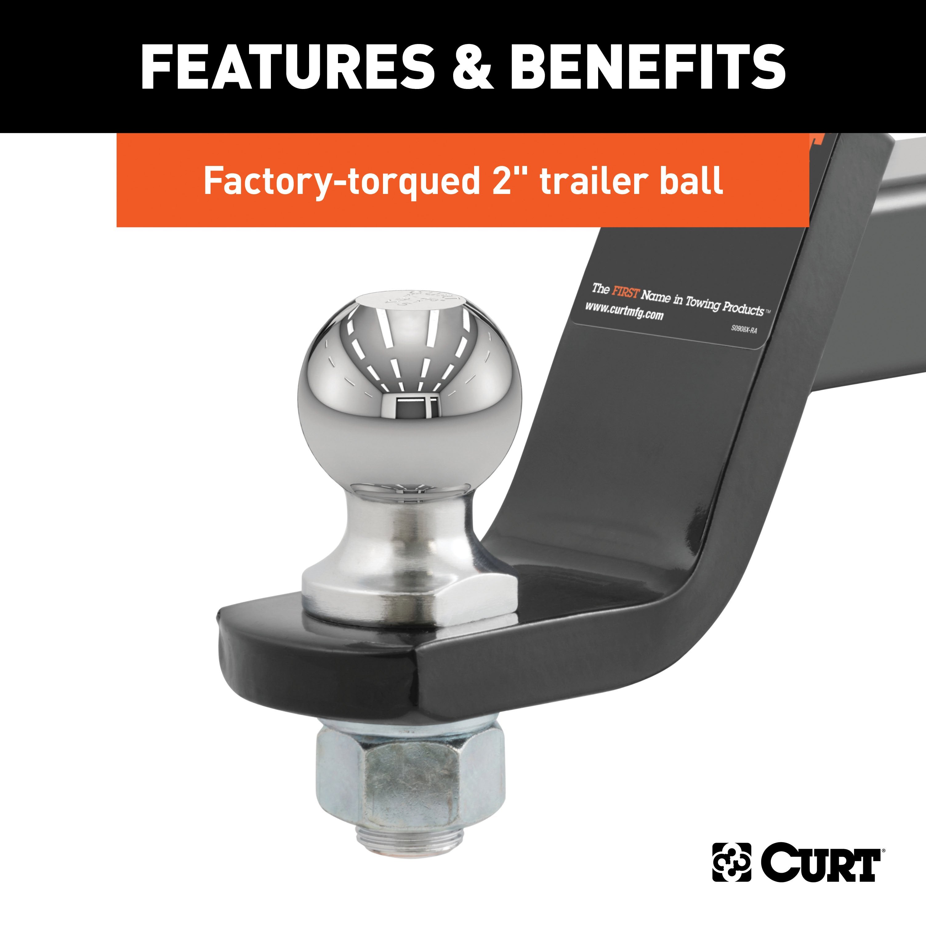Trailer Hitch Ball Mount,Fixed Ball Mount
