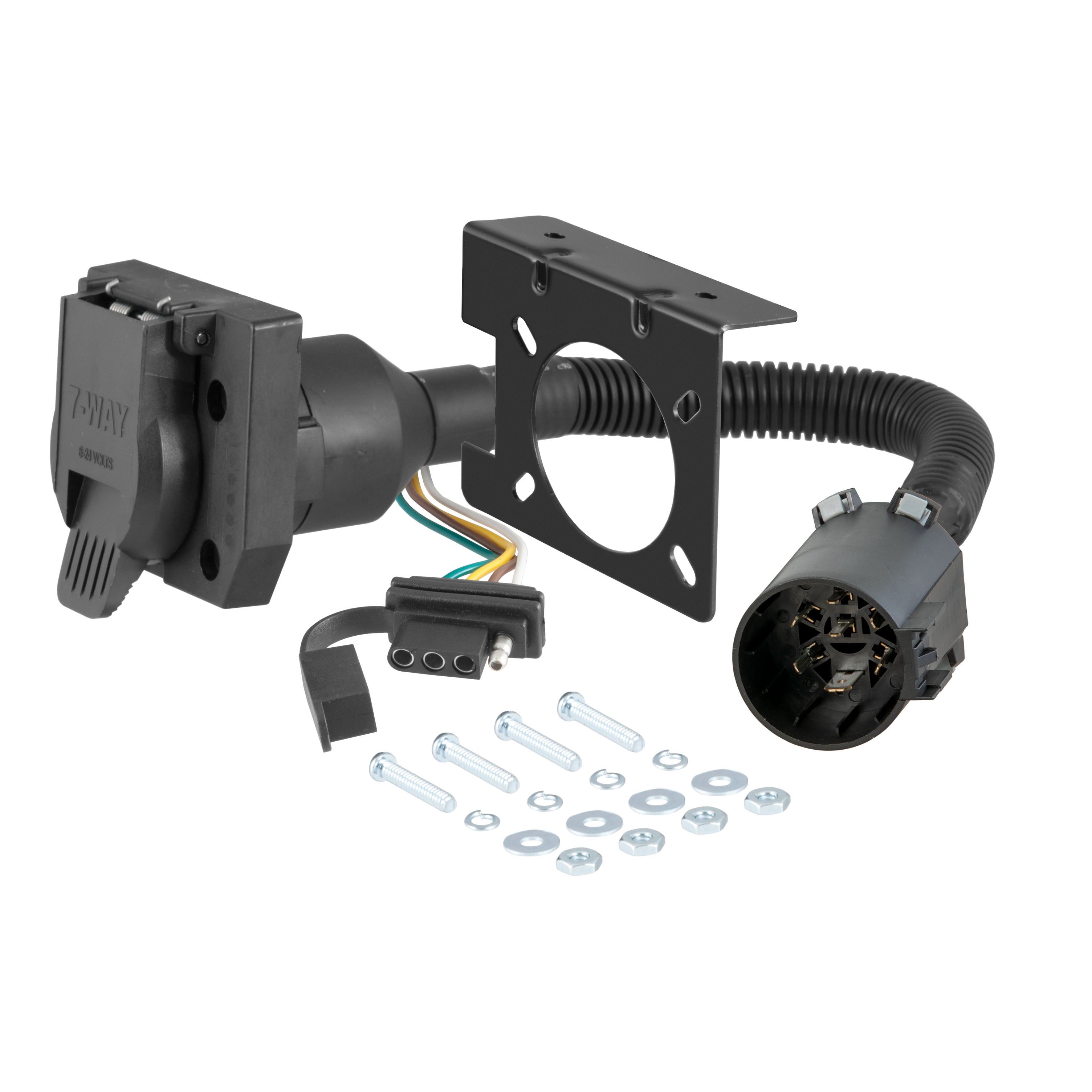 Trailer Wiring Parts and Accessories,4-Flat