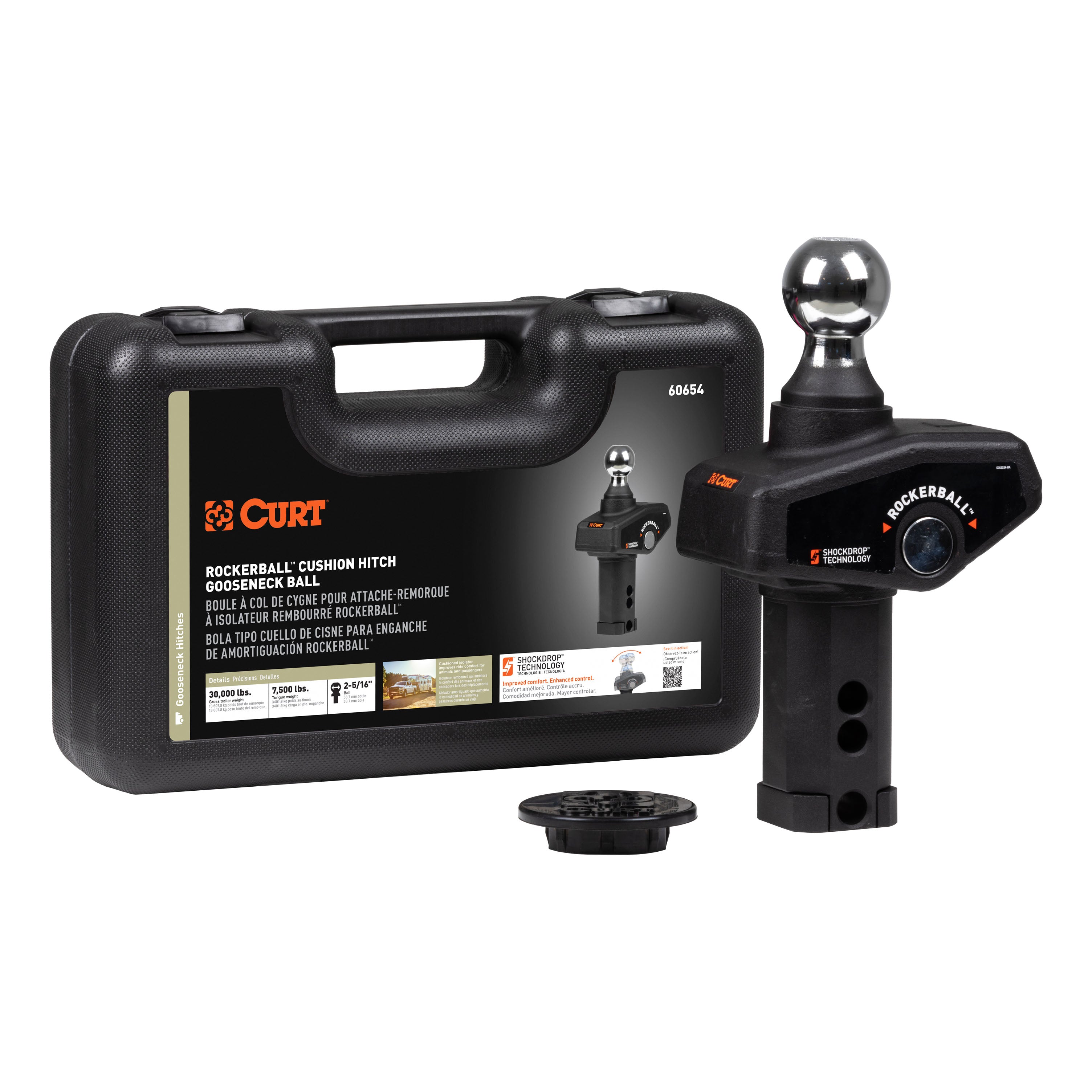 Trailer Hitch Ball,2-5/16 Inch Ball