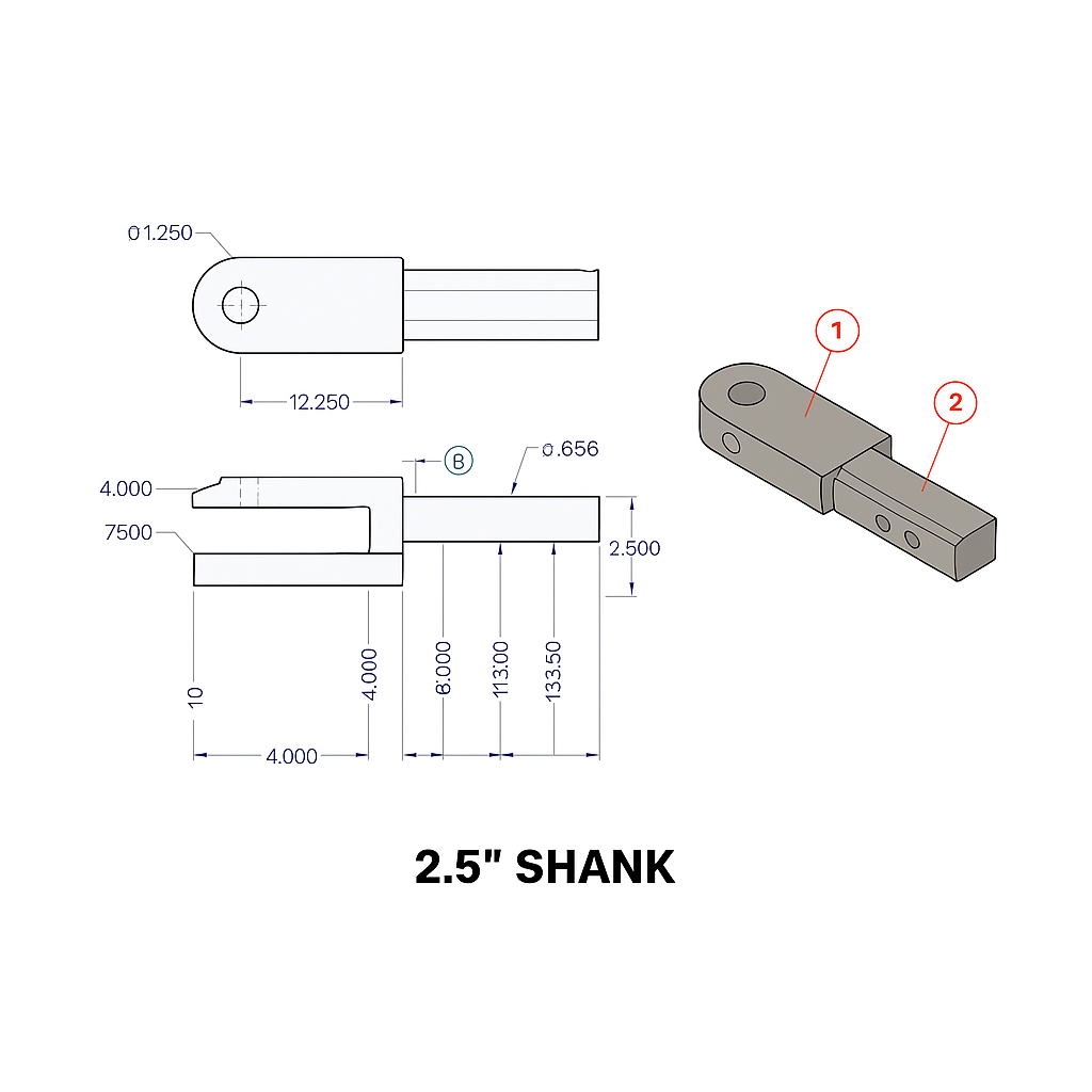 Specialty Towing Components,Clevis Tow Hitch