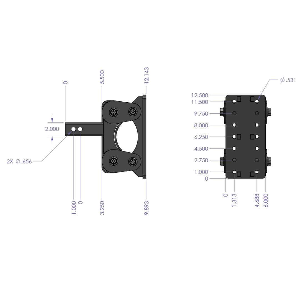 Specialty Towing Components,Pintle Mounting Plate