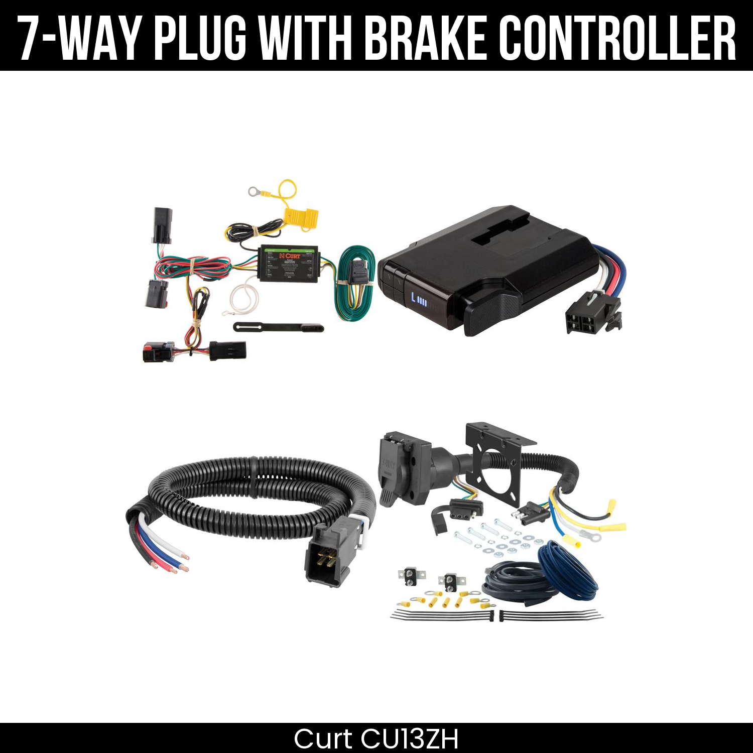 Trailer Wiring 7-Way Plug w/ Bracket , Venturer Brake Control