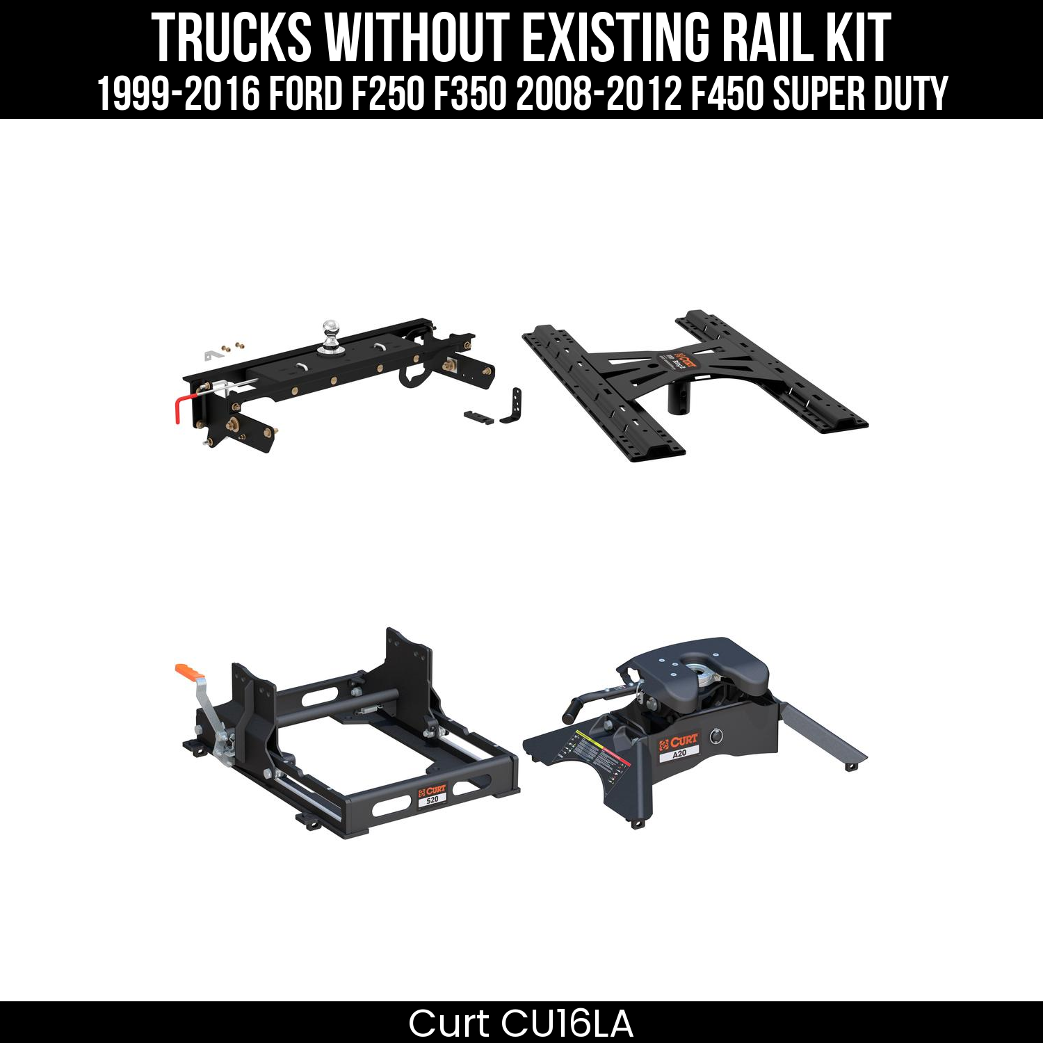 Under-Bed Gooseneck Install Brackets,Double Lock Gooseneck Hitch,X5 Gooseneck-5th Wheel Adapter,S20 5th Wheel Slider 20K,A20 5th Wheel Hitch Head,Replacement 5th Wheel Legs