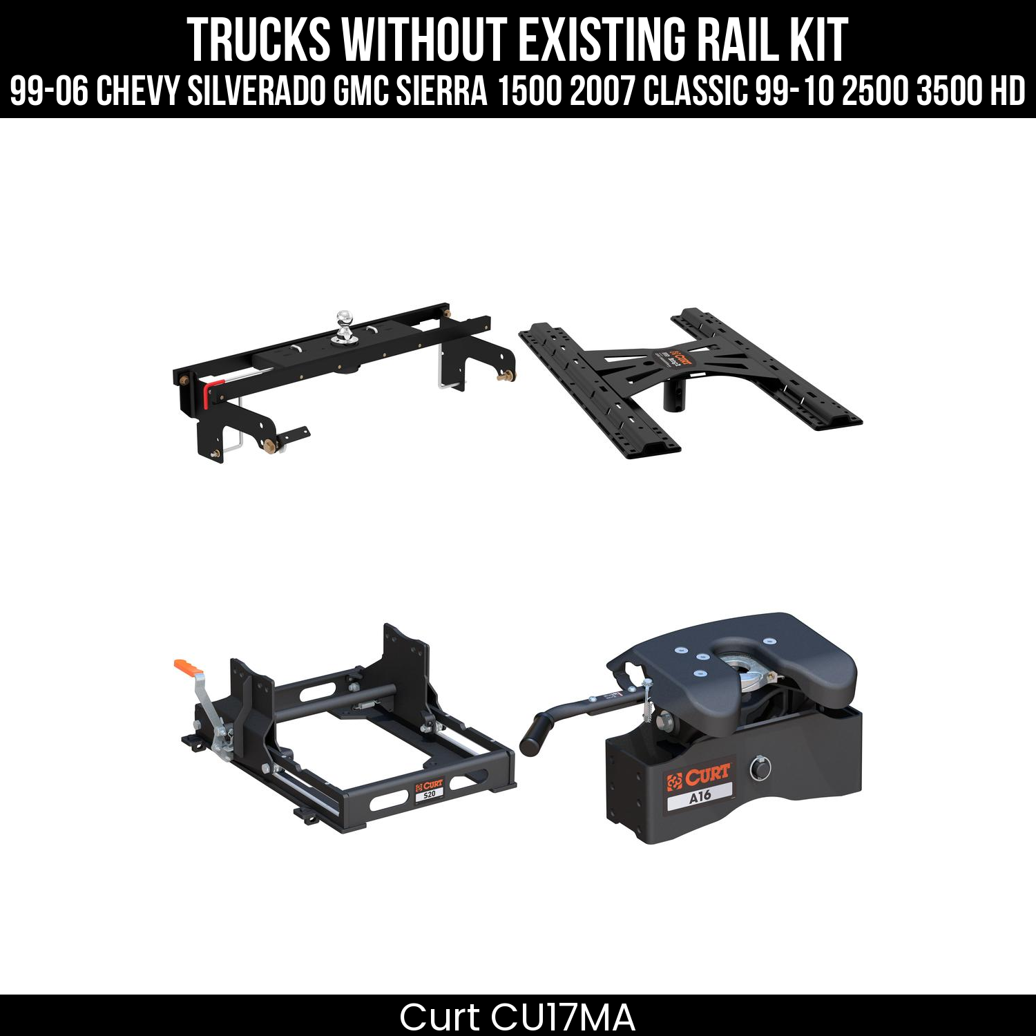 Double Lock Gooseneck Hitch,Under-Bed Gooseneck Install Brackets,X5 Gooseneck-5th Wheel Adapter,S20 5th Wheel Slider 20K,A16 5th Wheel Hitch Head