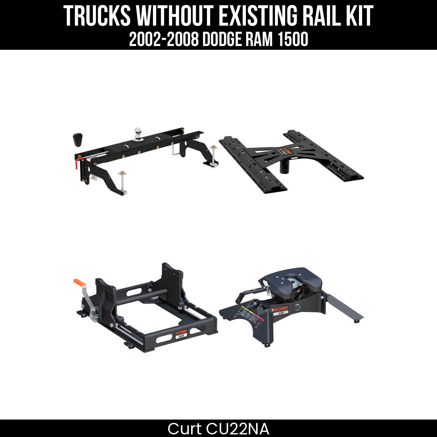 Double Lock Gooseneck Hitch,Under-Bed Gooseneck Install Brackets,X5 Gooseneck-5th Wheel Adapter,S25 5th Wheel Slider 25K,Replacement 5th Wheel Legs,A25 5th Wheel Hitch Head