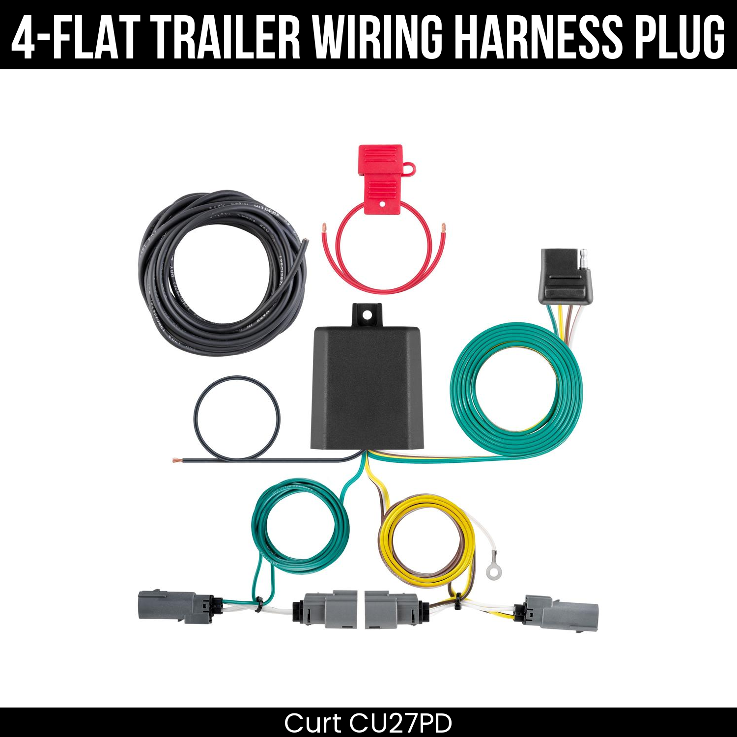 Trailer Wiring 4-Flat Plug Only