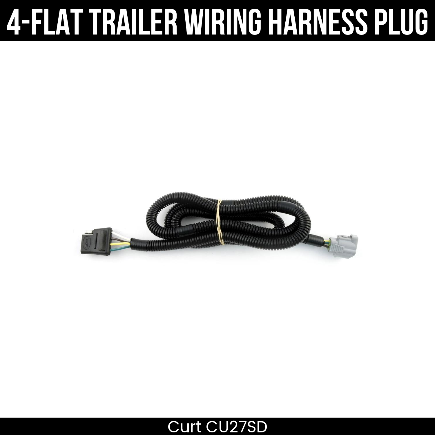 Trailer Wiring 4-Flat Plug Only