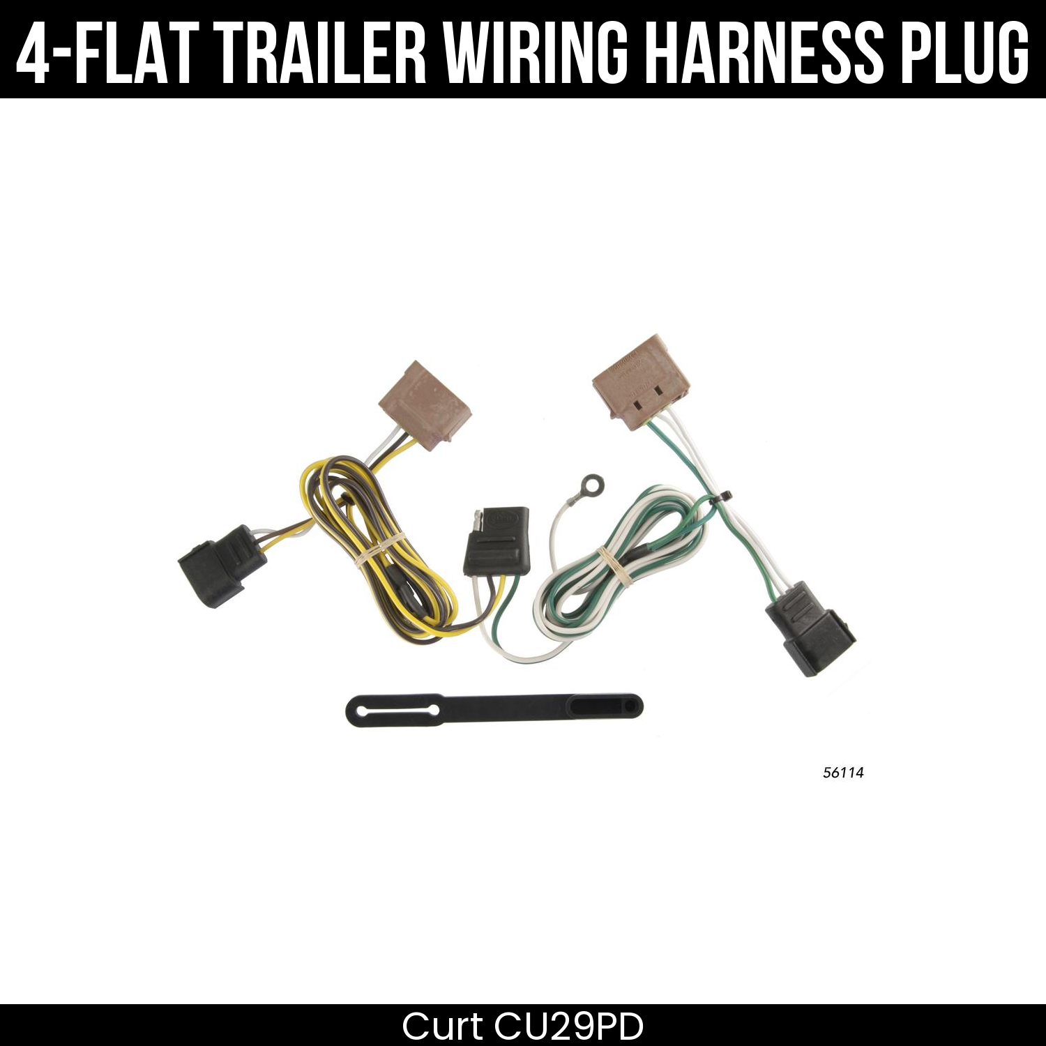 Trailer Wiring 4-Flat Plug Only