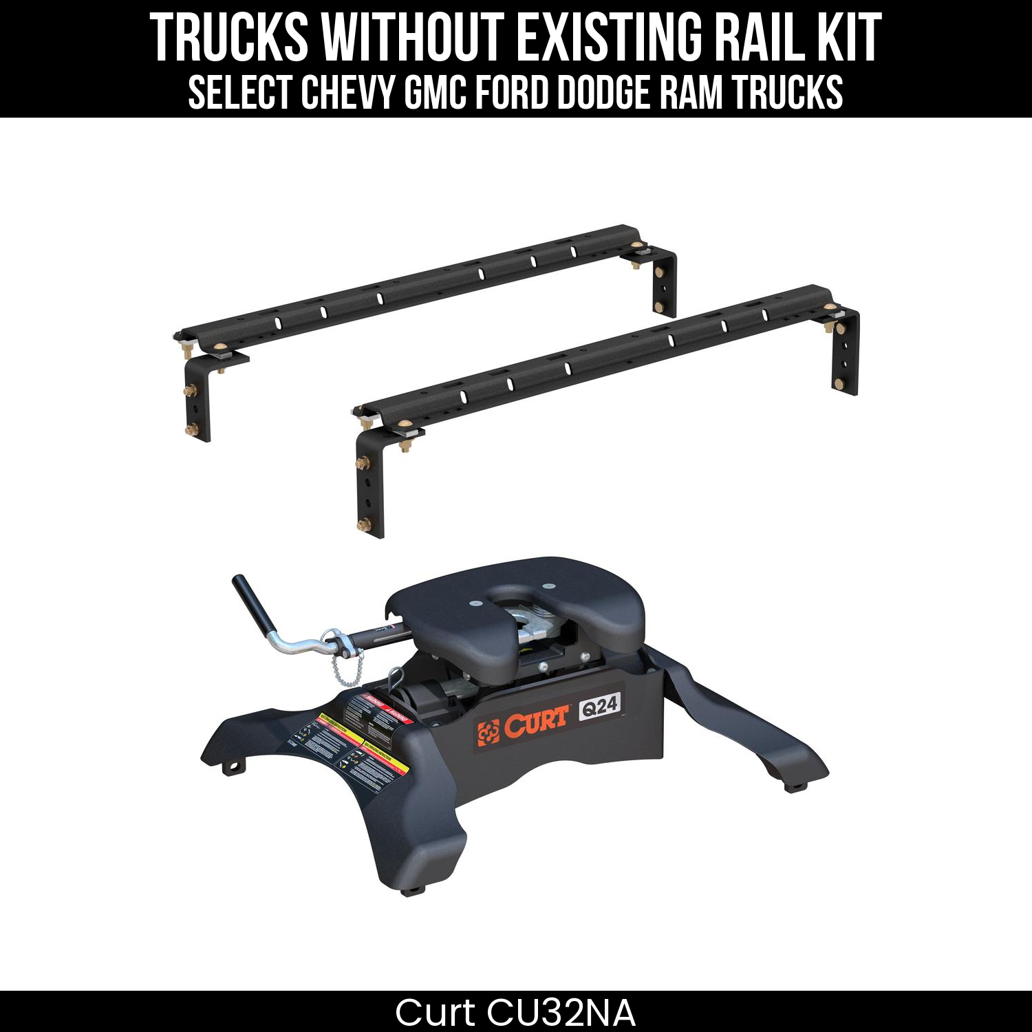 Universal 5th Wheel Base Rails,Q24 5th Wheel Hitch Head,Q24 5th Wheel Legs