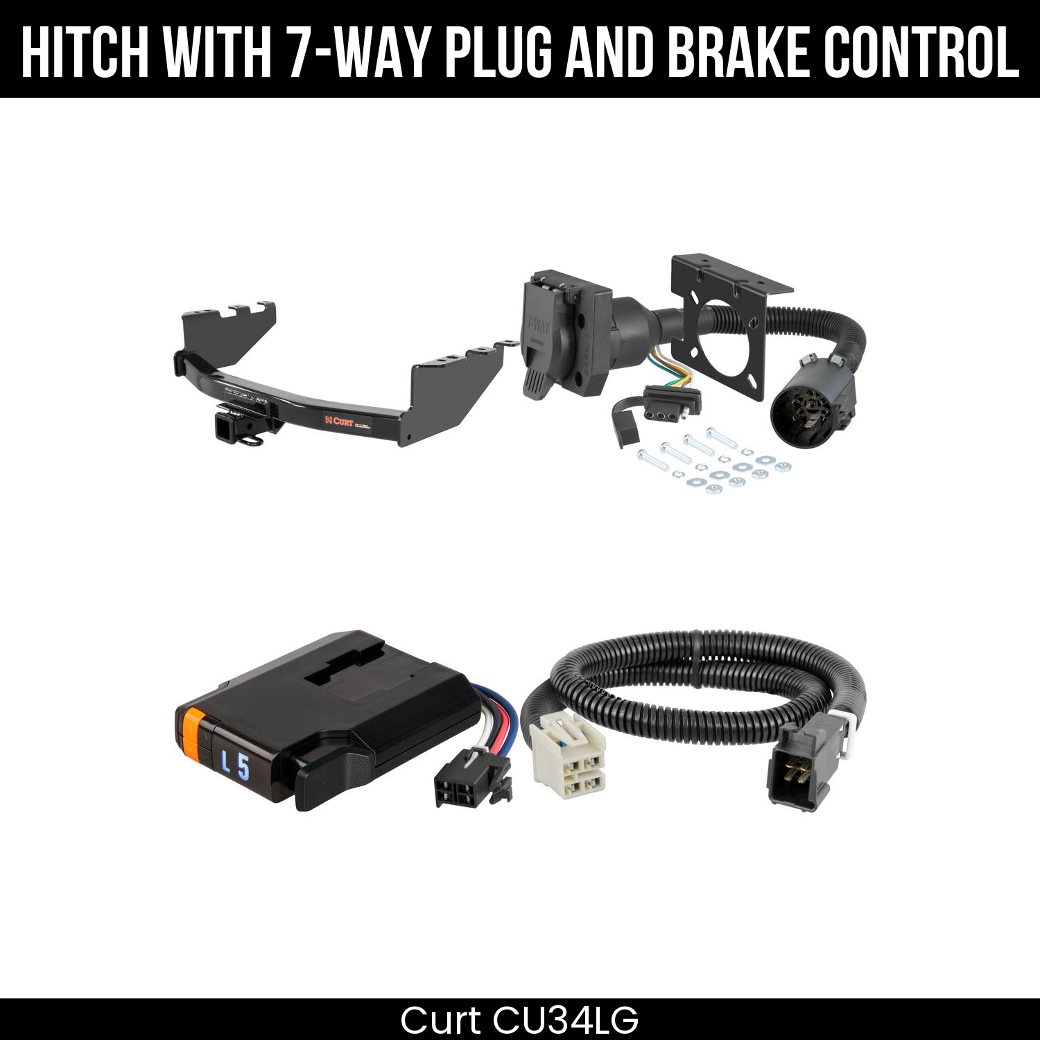 Trailer Hitch , 7-Way , Discovery Next Brake Control