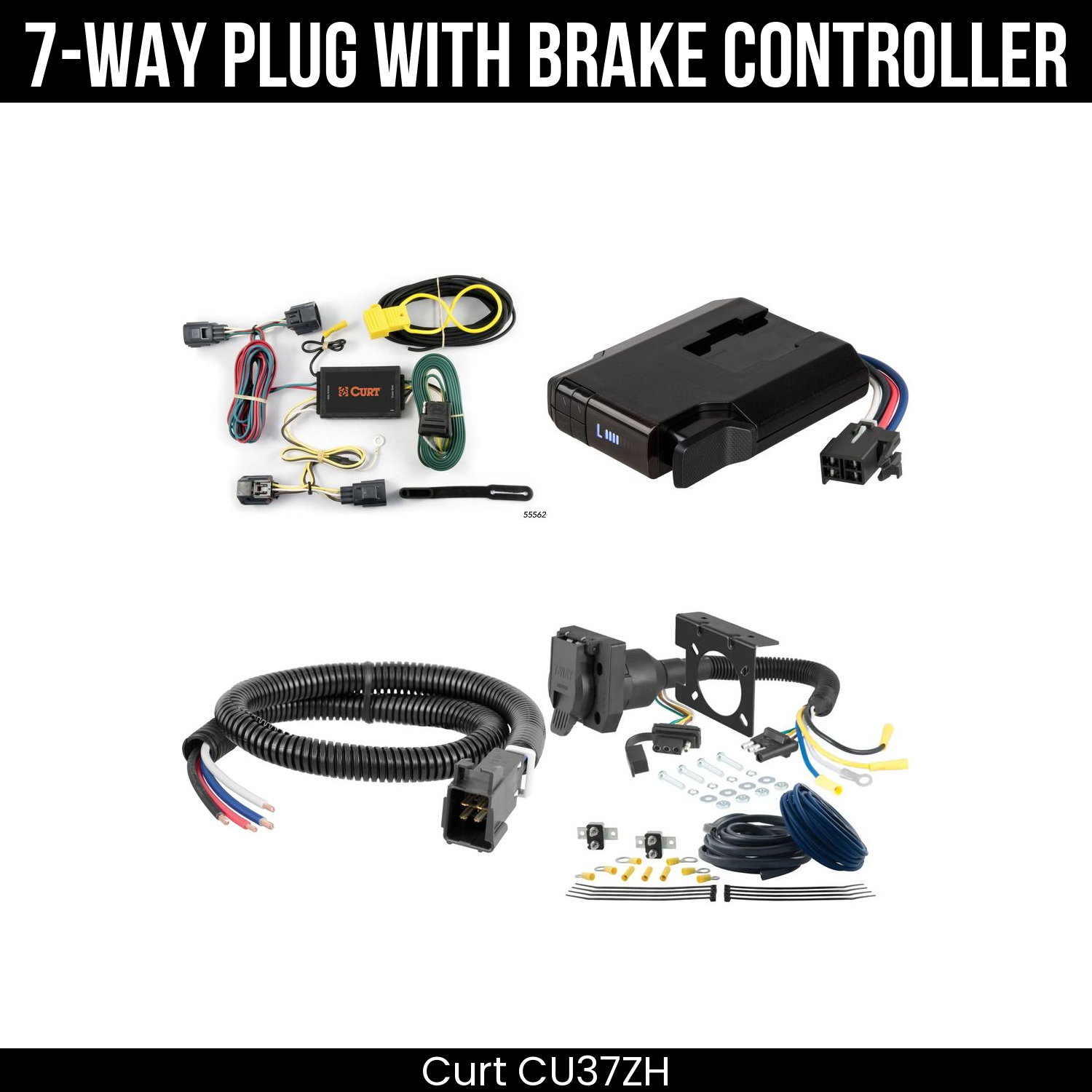 Trailer Wiring 7-Way Plug w/ Bracket , Venturer Brake Control