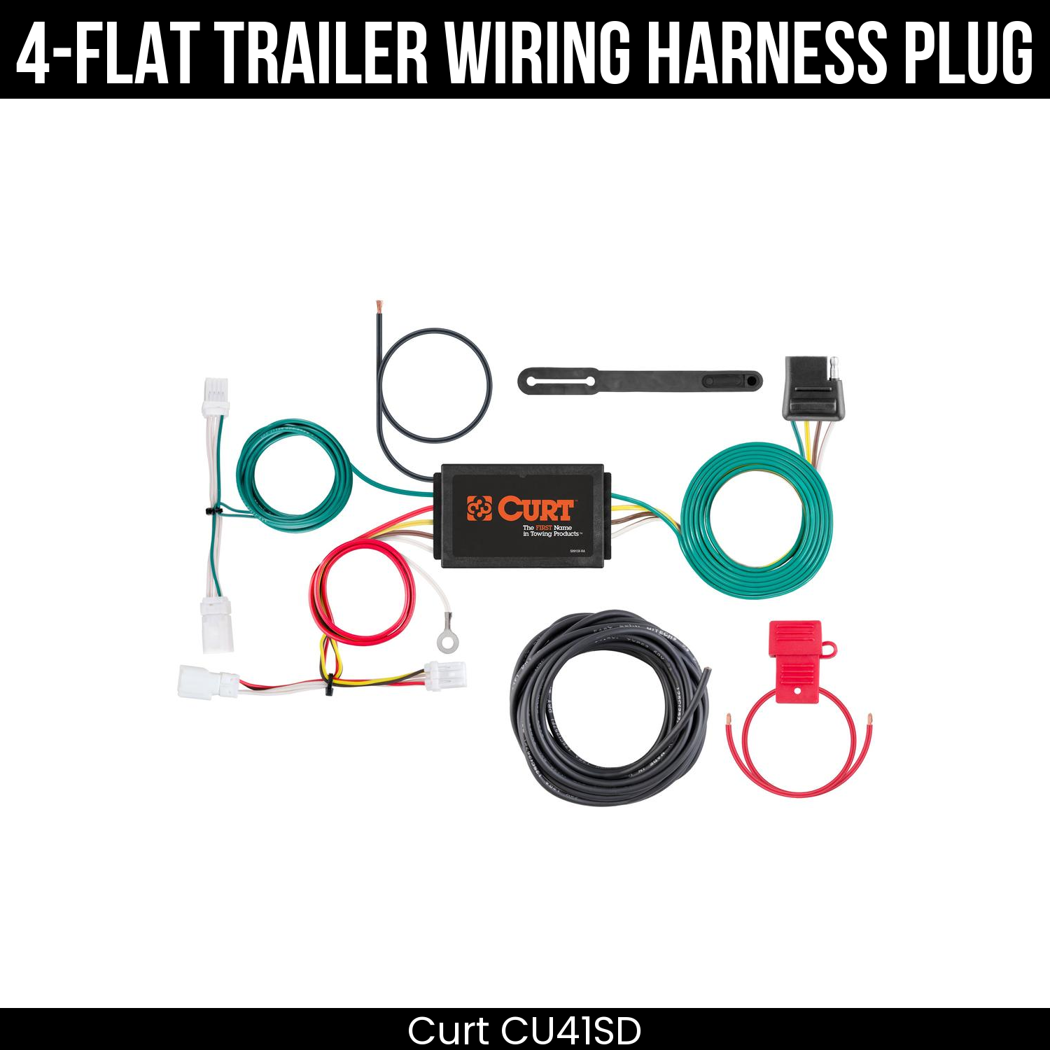 Trailer Wiring 4-Flat Plug Only