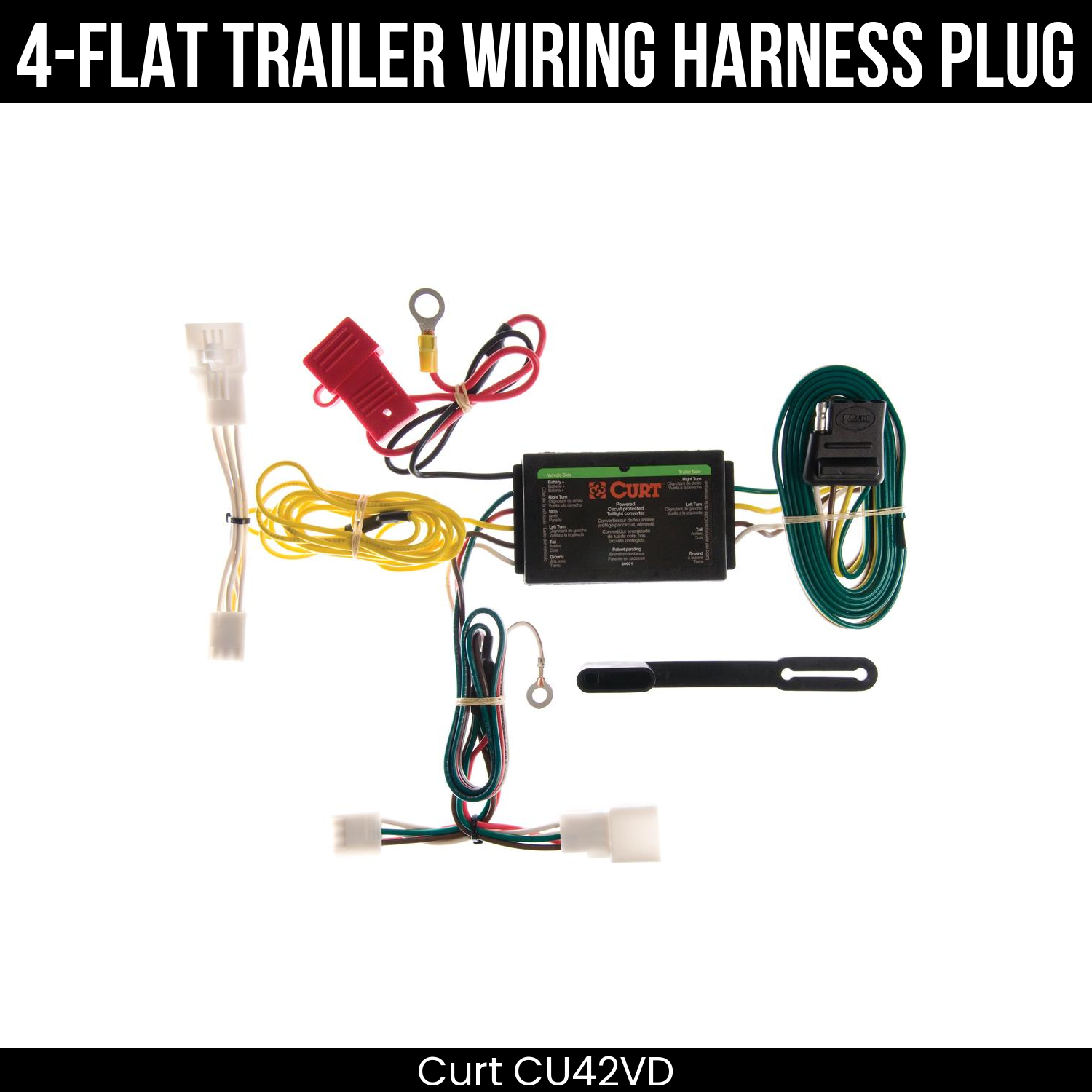 Trailer Wiring 4-Flat Plug Only