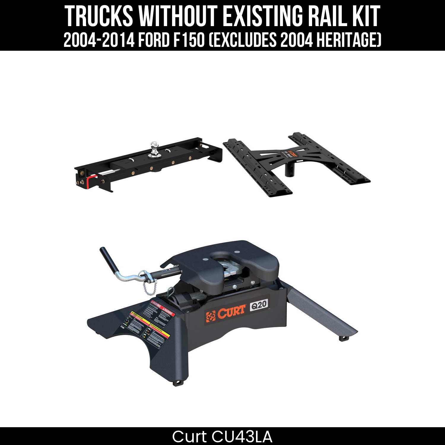 Double Lock Gooseneck Hitch,Under-Bed Gooseneck Install Brackets,X5 Gooseneck-5th Wheel Adapter,Q20 5th Wheel Hitch Head