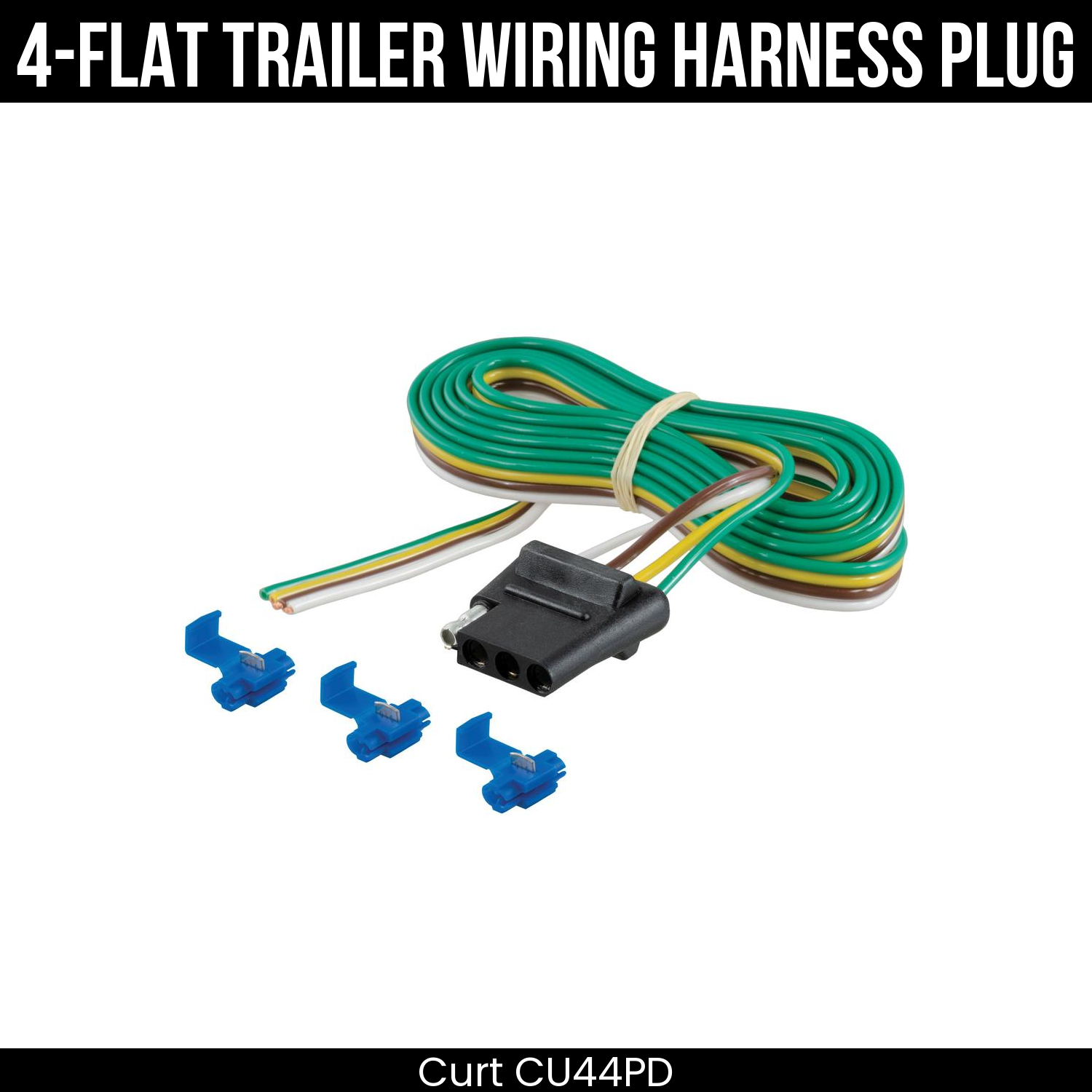 Trailer Wiring 4-Flat Plug Only