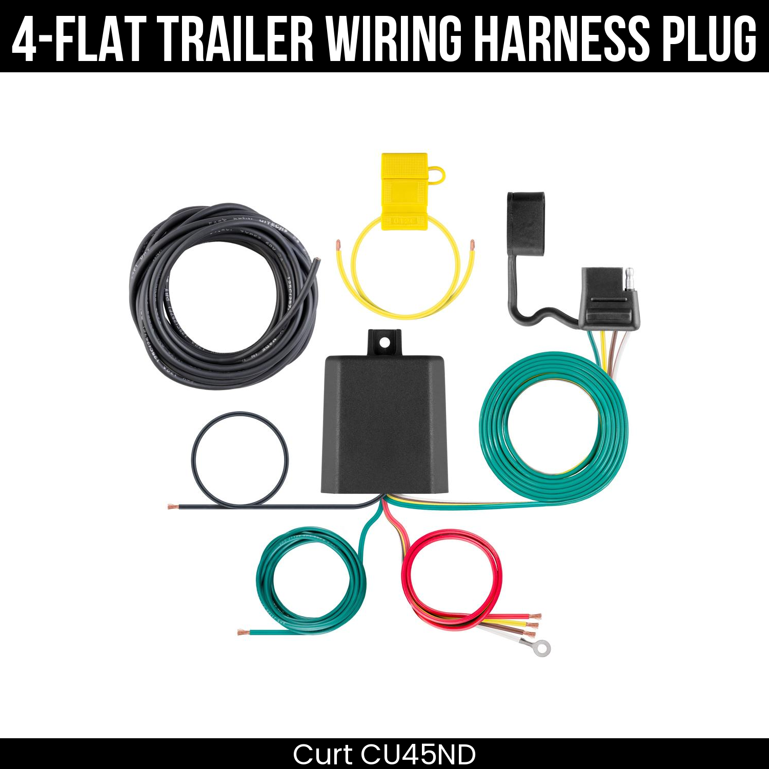 Trailer Wiring 4-Flat Plug Only