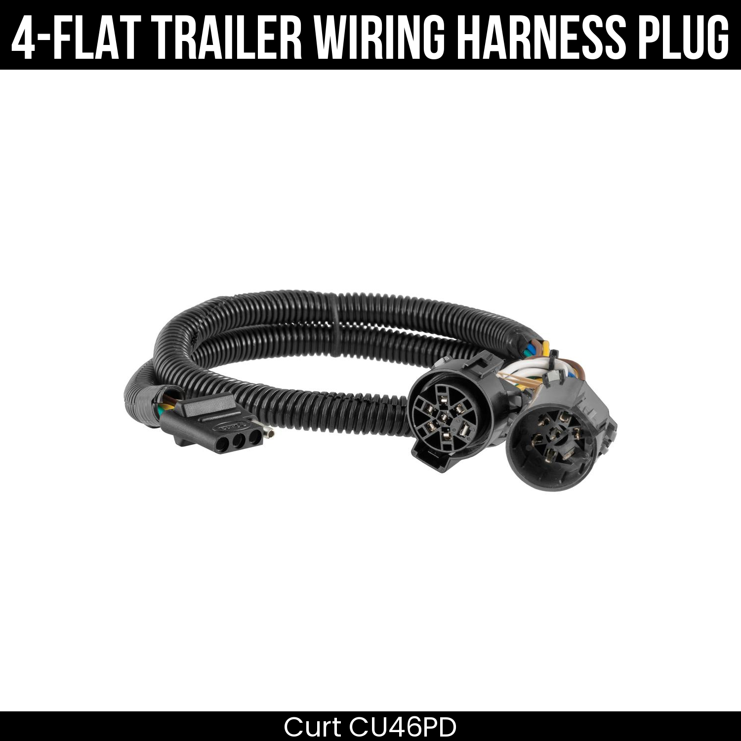 Trailer Wiring 4-Flat Plug Only