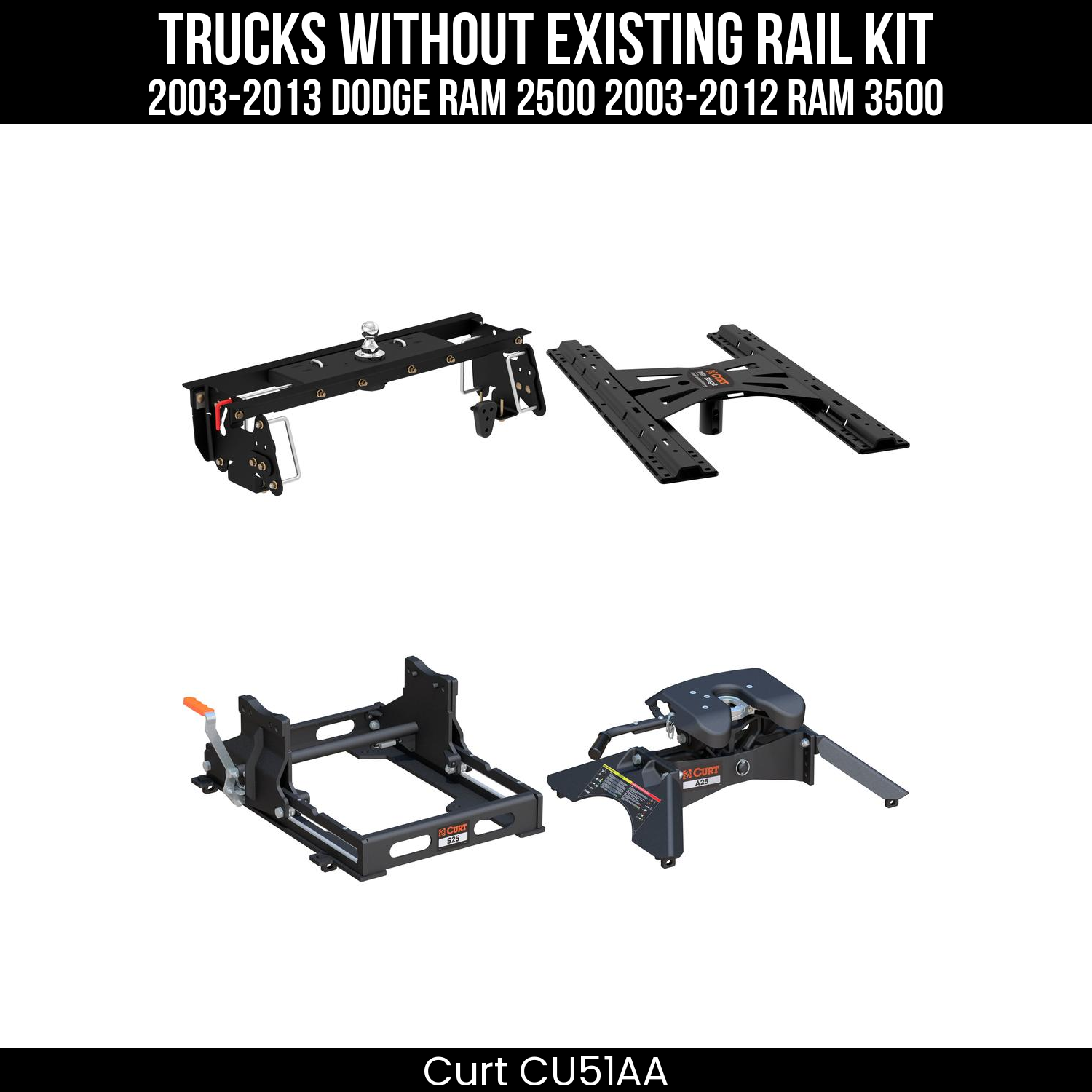 Double Lock Gooseneck Hitch,Under-Bed Gooseneck Install Brackets,X5 Gooseneck-5th Wheel Adapter,S25 5th Wheel Slider 25K,Replacement 5th Wheel Legs,A25 5th Wheel Hitch Head