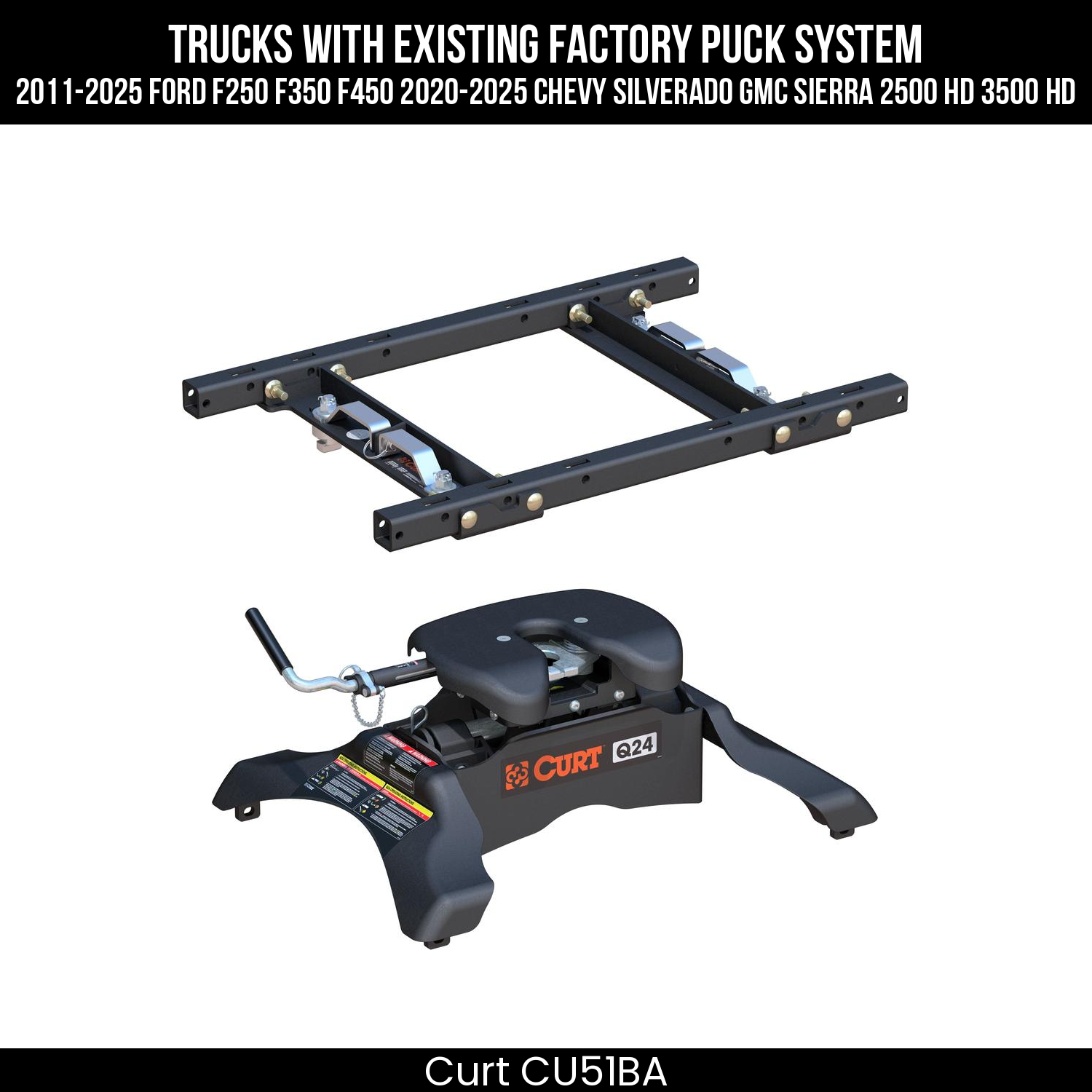 Puck 5th Wheel Adapter,Q24 5th Wheel Hitch Head,Q24 5th Wheel Legs