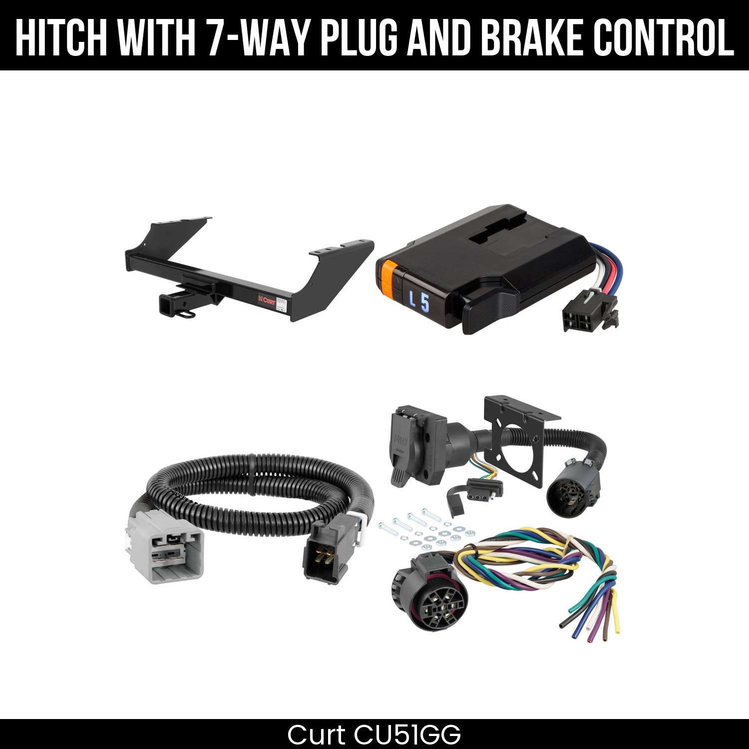 Trailer Hitch , 7-Way , Discovery Next Brake Control
