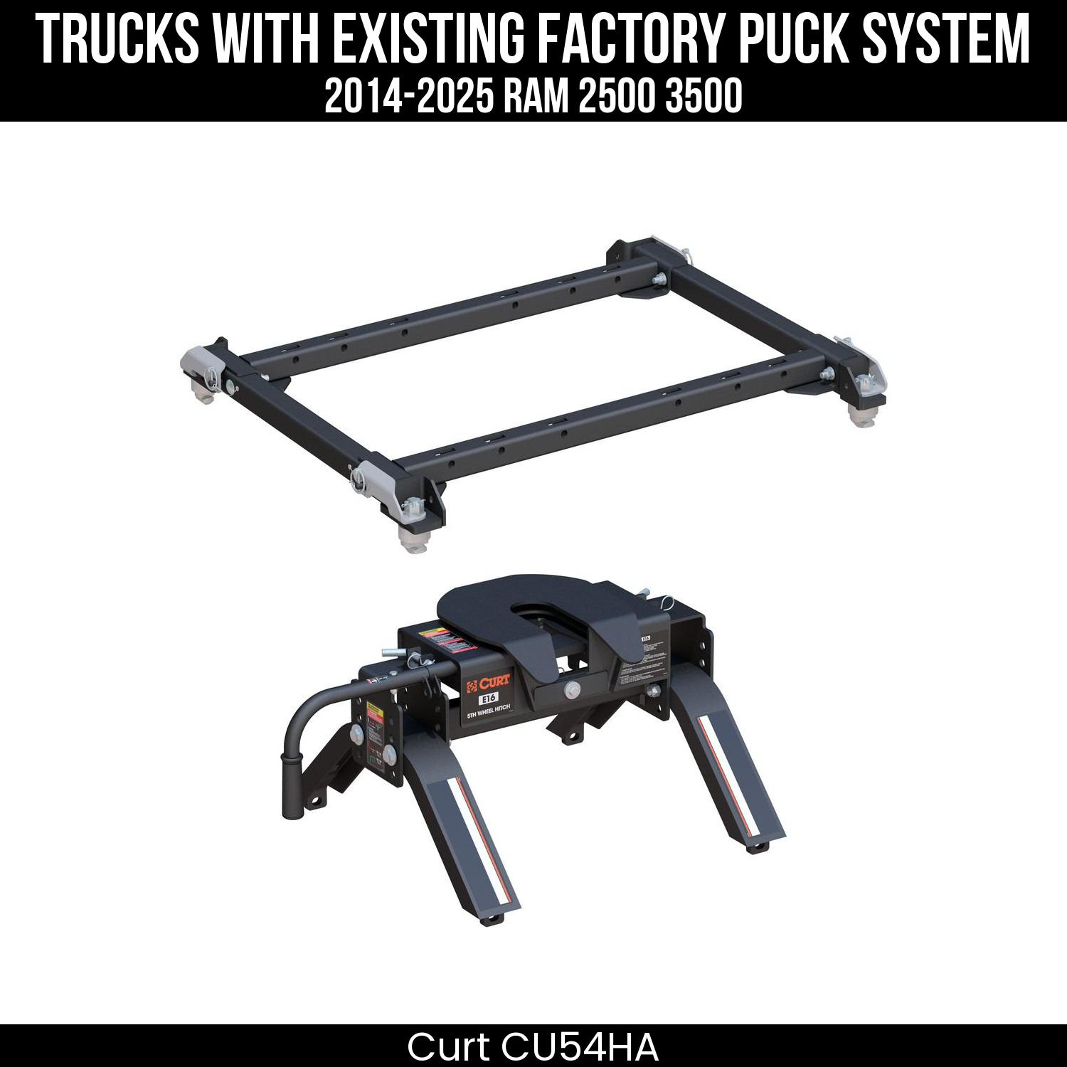 Puck 5th Wheel Adapter,Replacement Base Legs,E16 5th Wheel Hitch Head