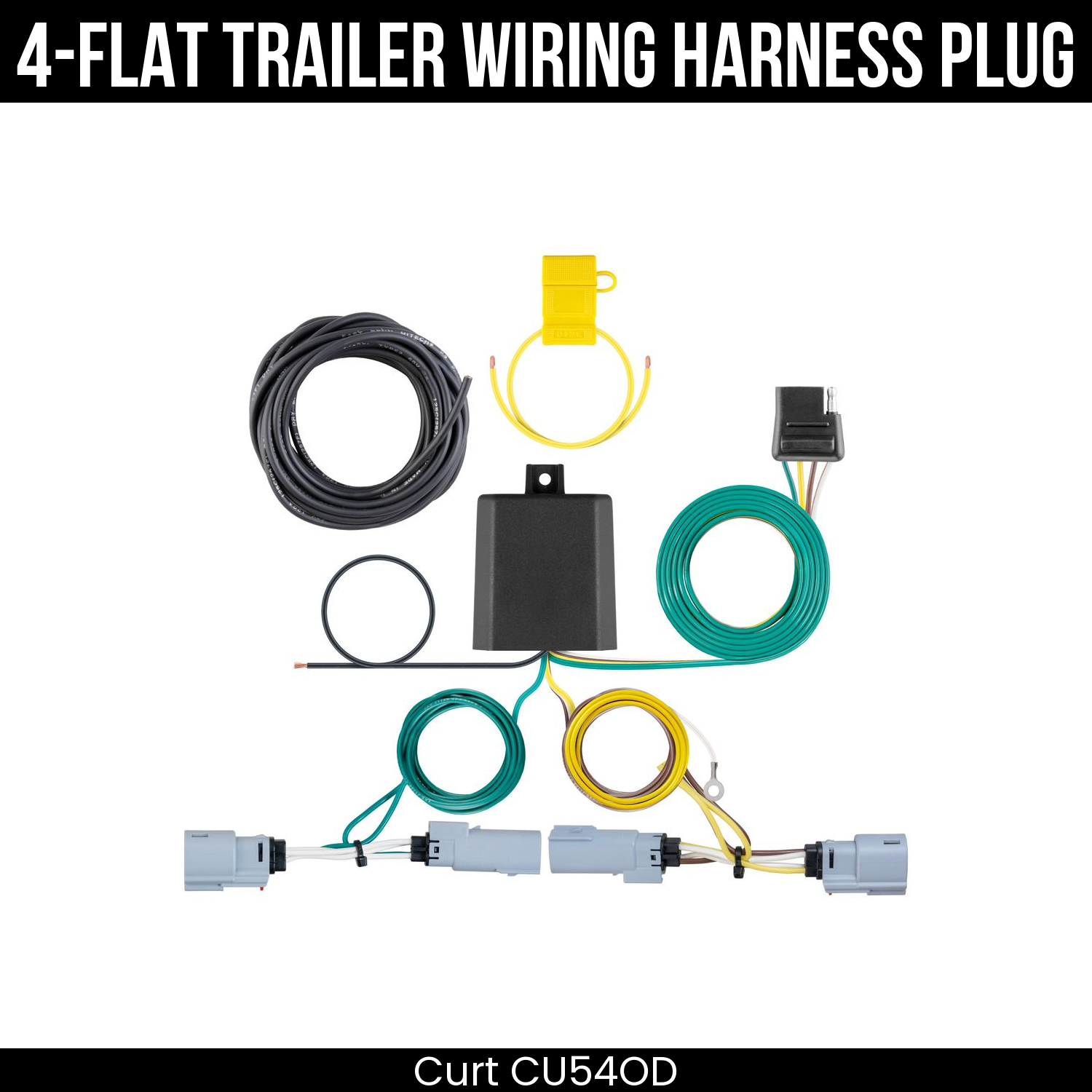 Trailer Wiring 4-Flat Plug Only