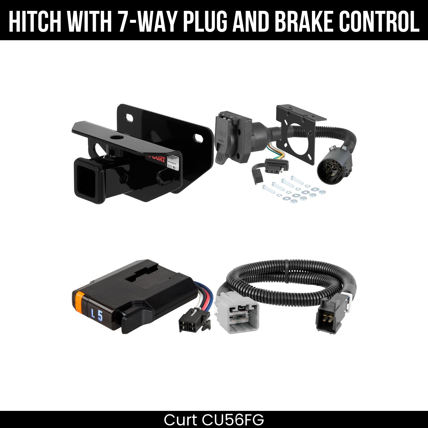 Trailer Hitch , 7-Way , Discovery Next Brake Control